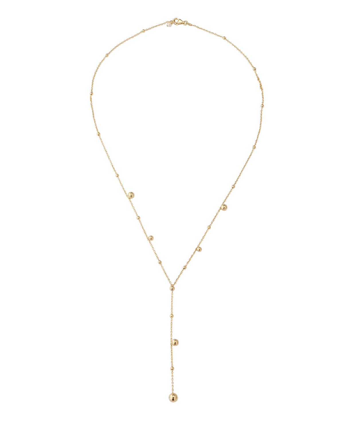 POPPY FINCH 14K Yellow Gold Bubble Lariat Necklace