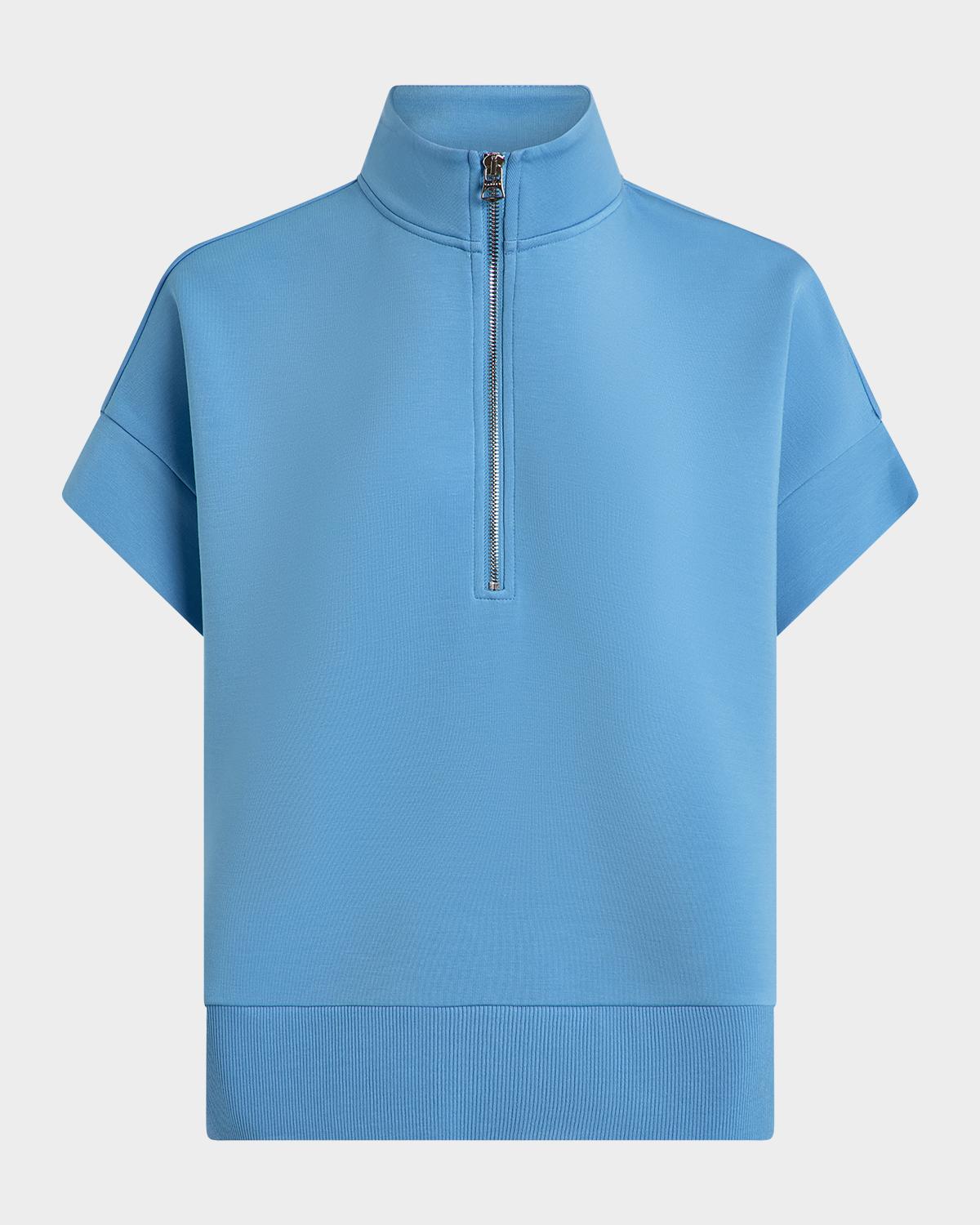 Varley Ritchie Short-Sleeve Half-Zip Sweatshirt