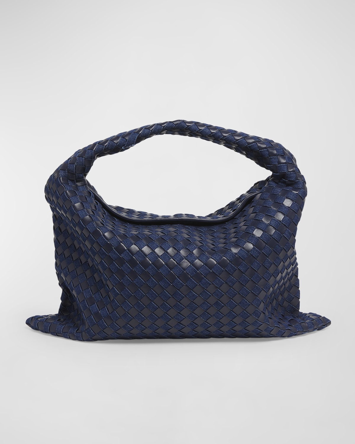 Bottega Veneta Large Hop Denim Hobo Bag