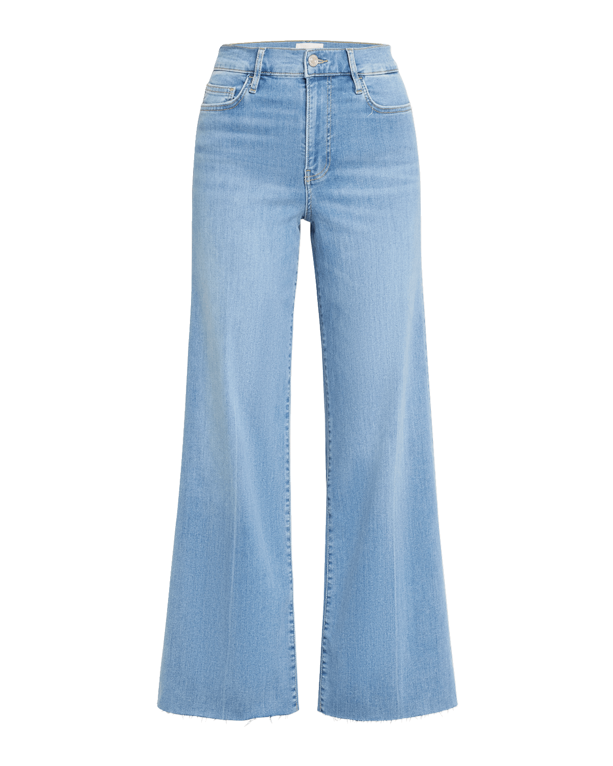 FRAME Le Slim Palazzo Raw Fray Jeans