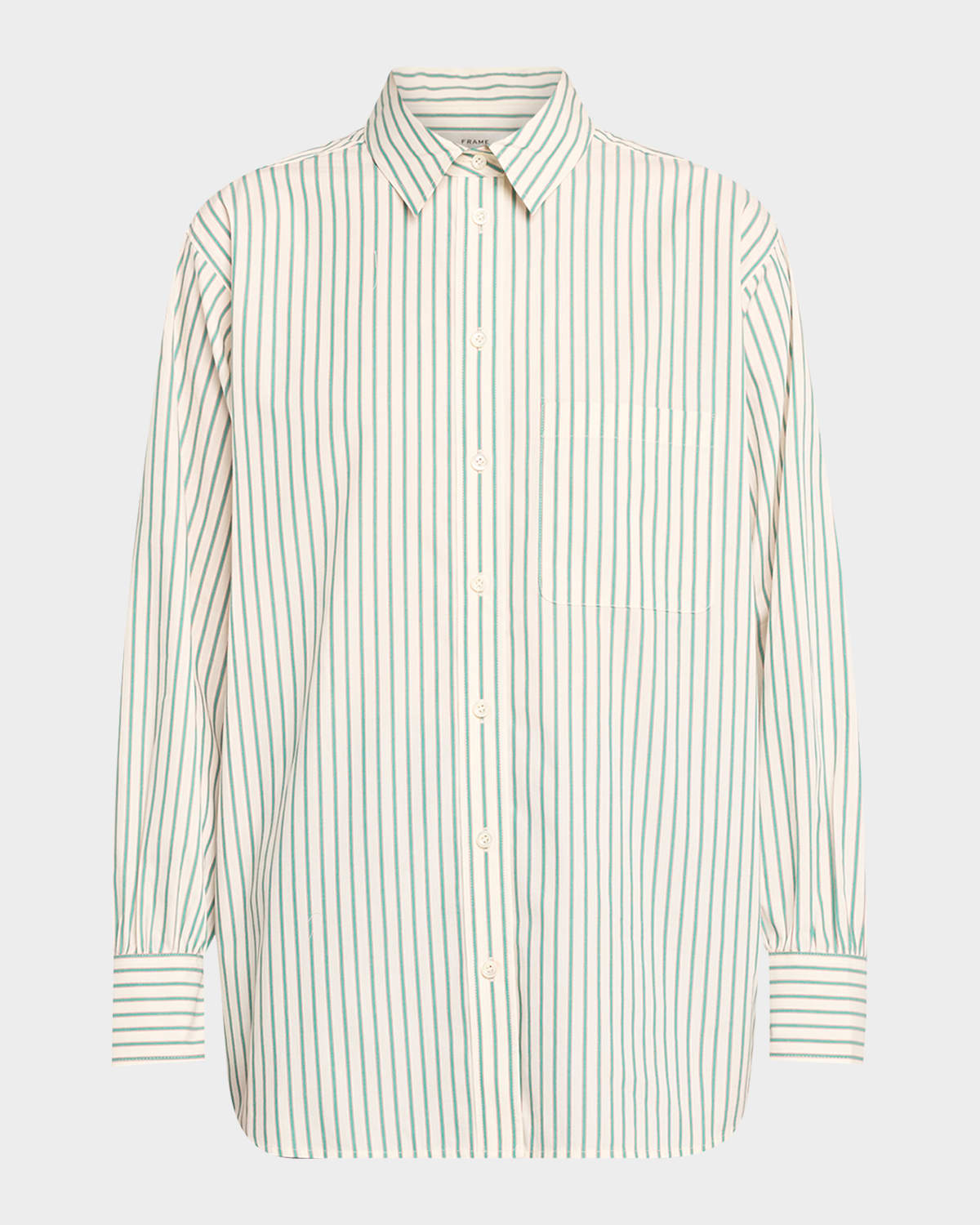 FRAME Oversized Stripe Pocket Shirt