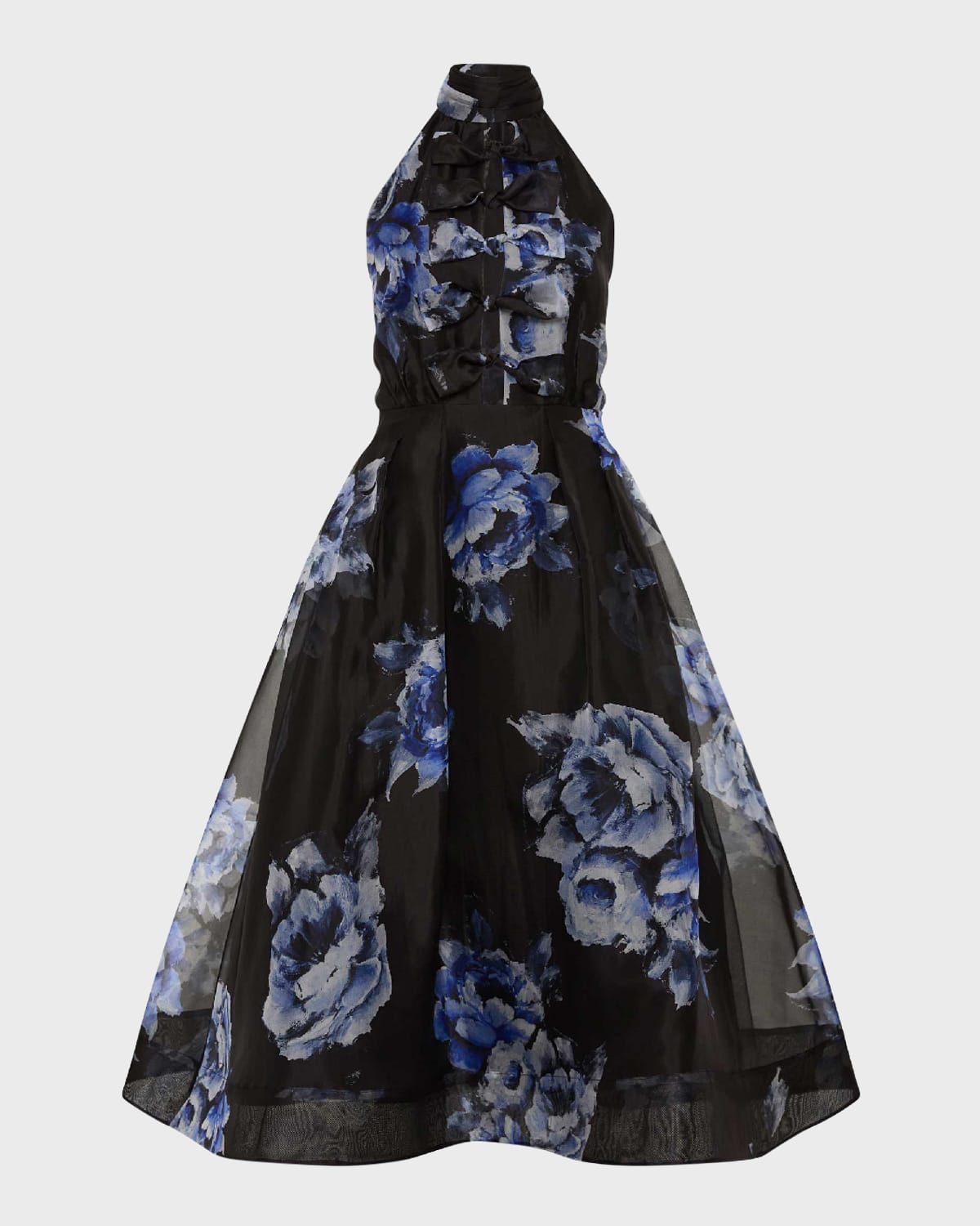 REBECCA VALLANCE Florentine Floral-Print Cutout Midi Dress