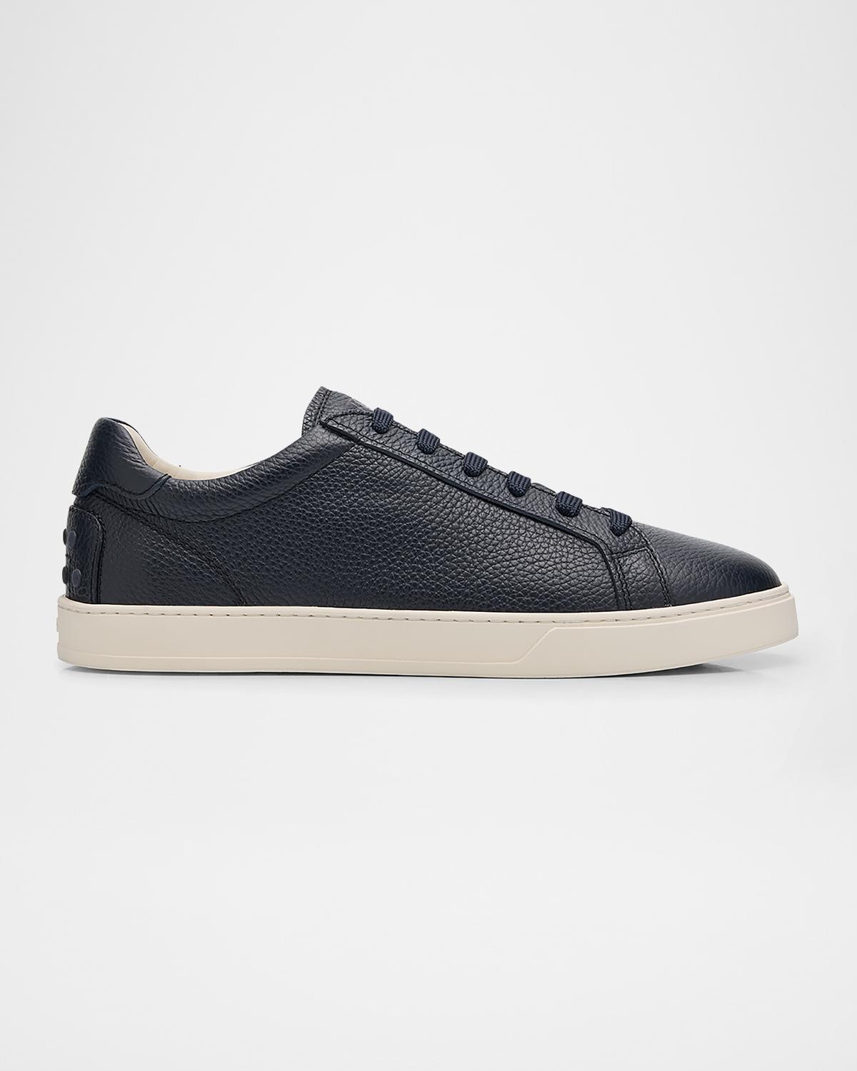 Tod's Men's Grained Leather Low-Top Sneakers