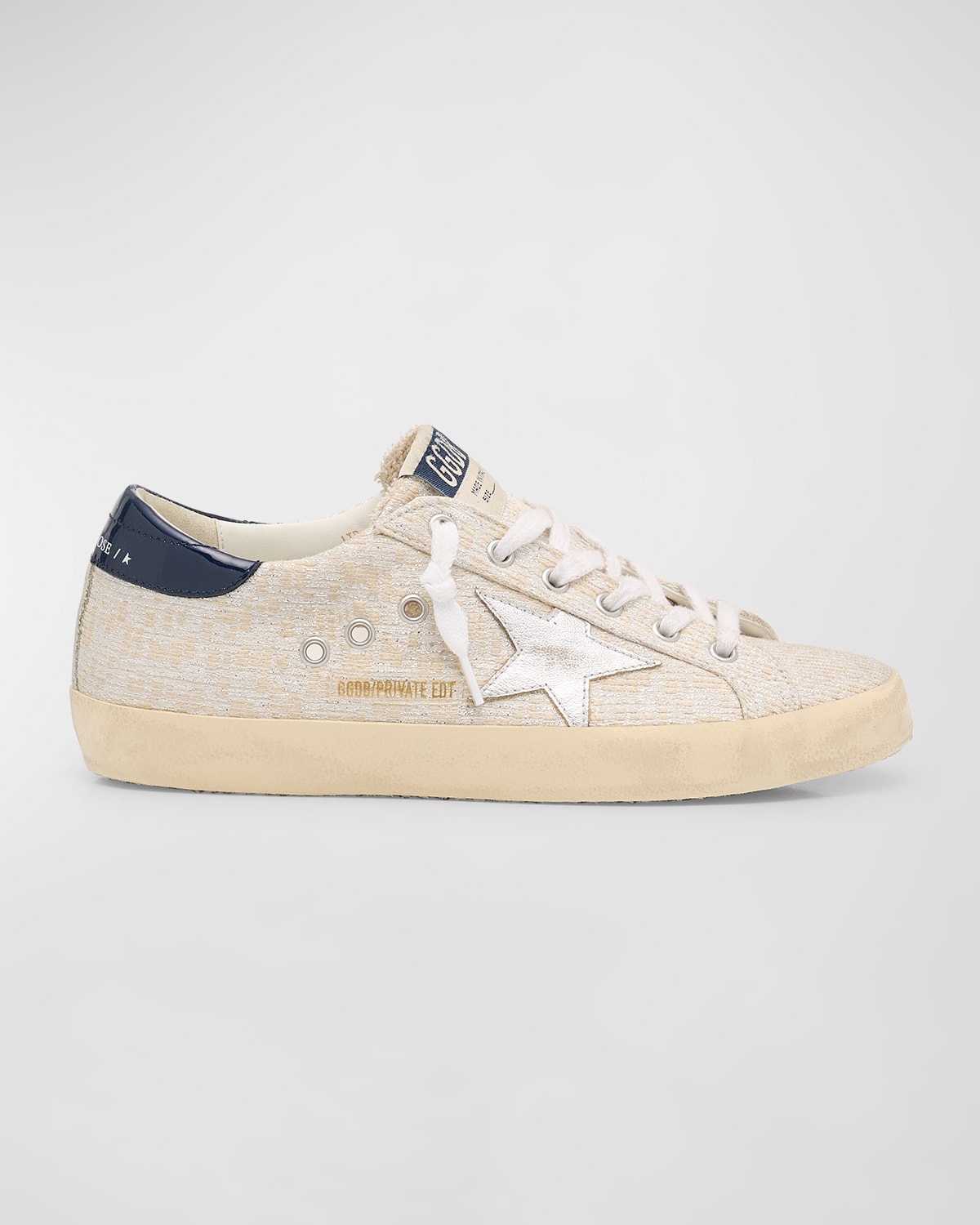 Golden Goose Super Star Jacquard Low-Top Sneakers