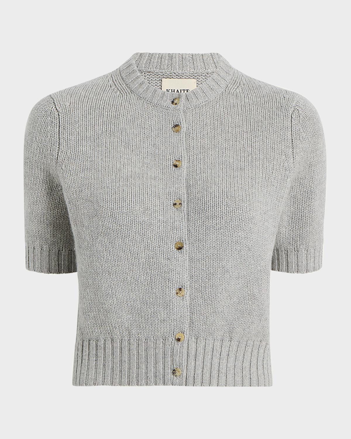 Khaite Nora Cashmere Knit Cardigan