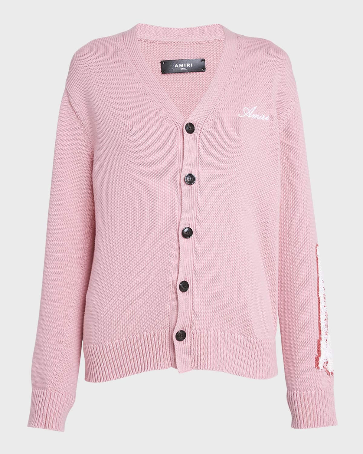 Amiri Bones Patch V-Neck Cardigan