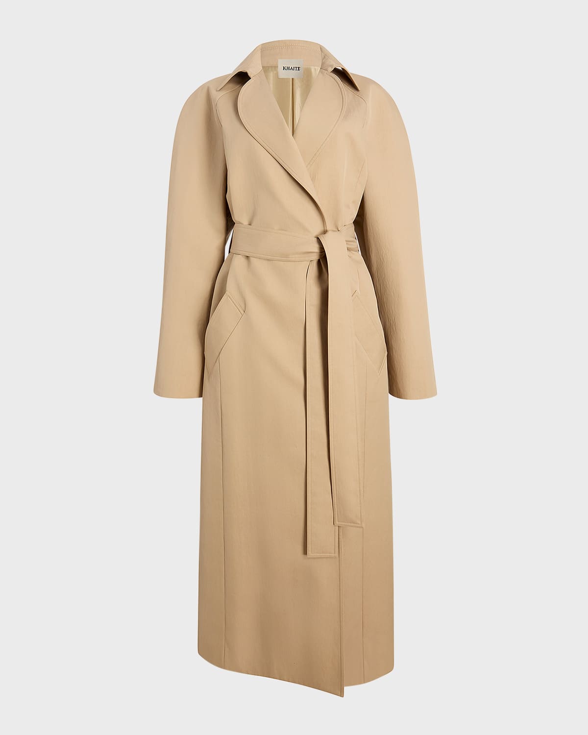 Khaite Roth Belted Long Trench Coat