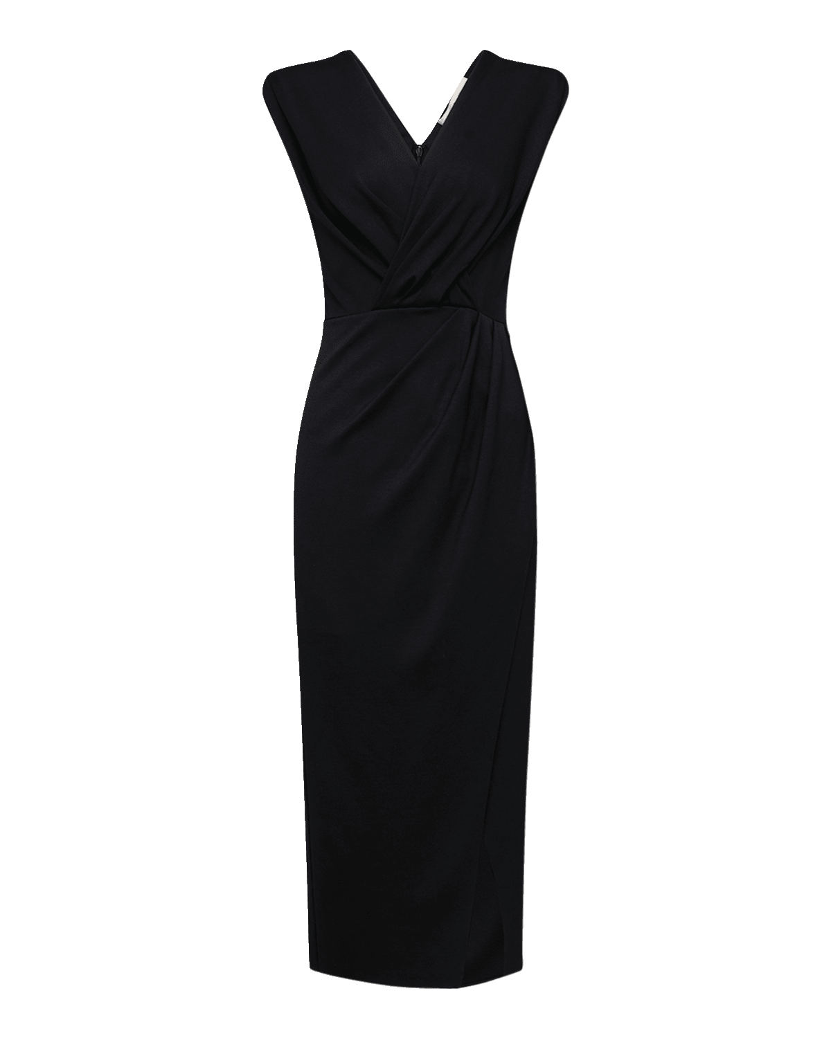 Diane von Furstenberg Hallie Pleated Bodycon Jersey Midi Dress