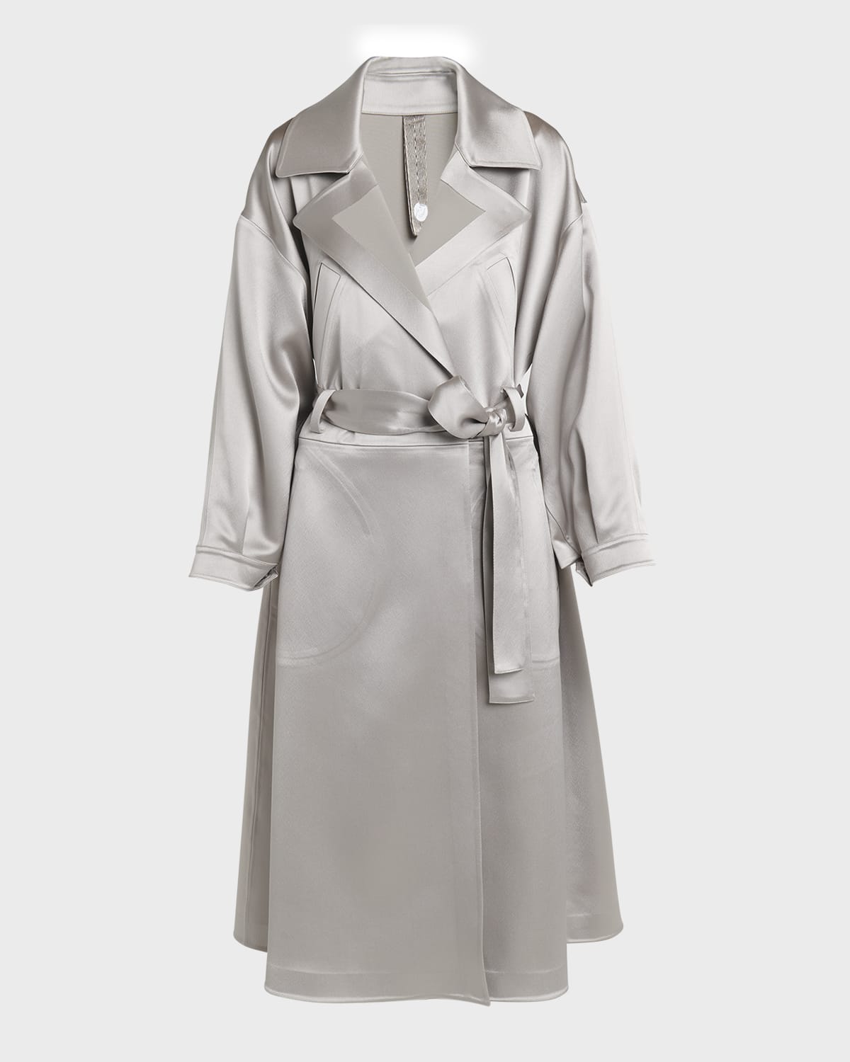 Giorgio Armani Shiny Belted Trench Coat