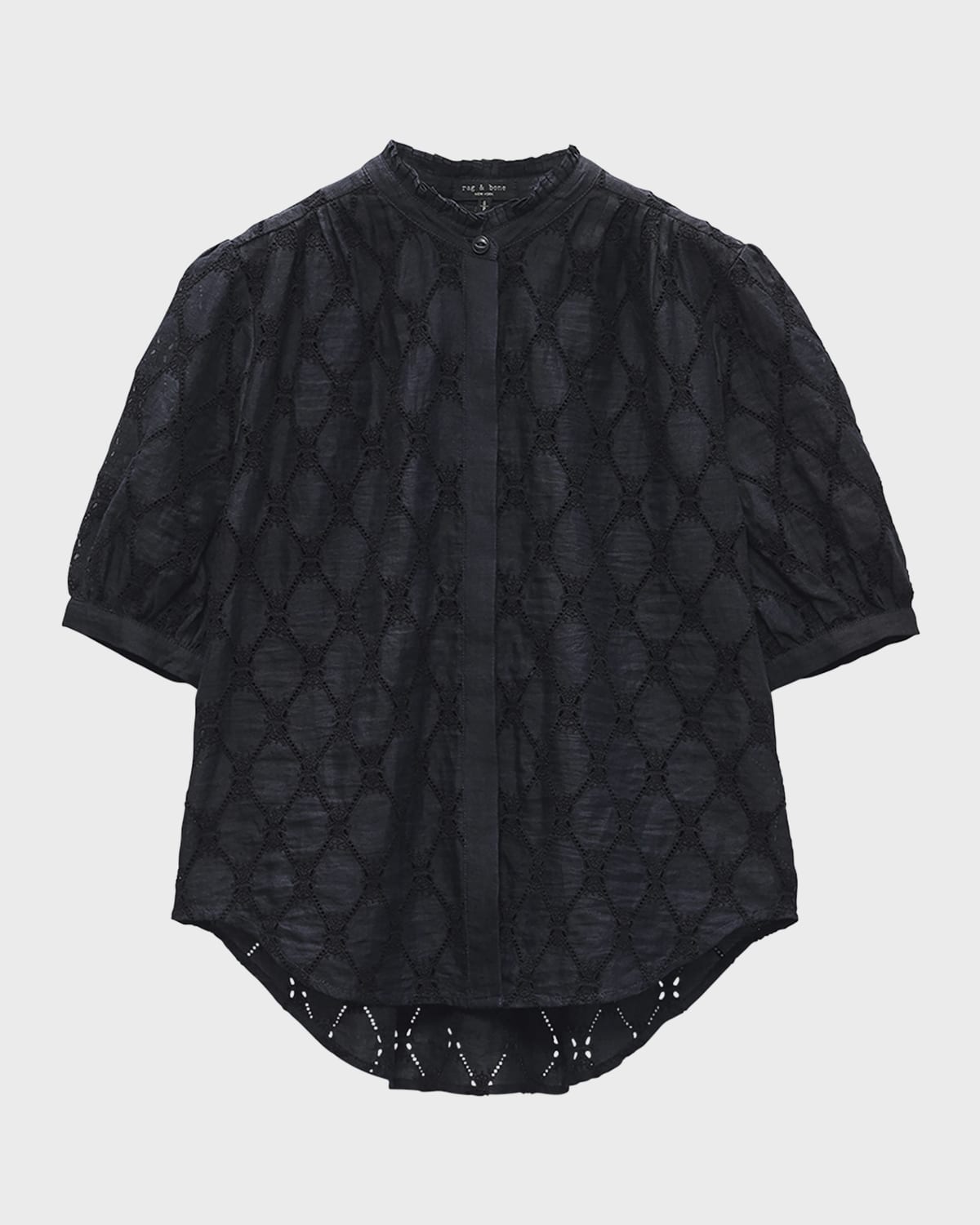 Rag & Bone Jordan Eyelet Embroidered Top