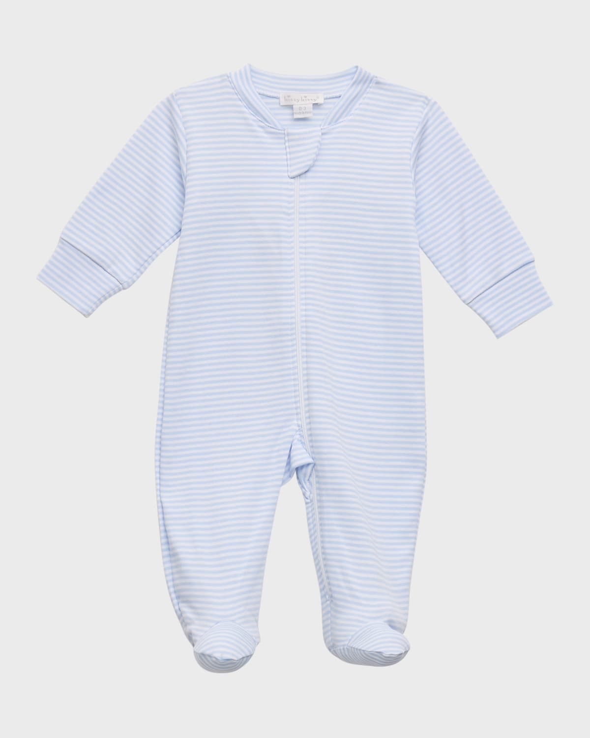 Kissy Kissy Kid's Simple Stripes Zip Up Footie, Size Newborn-9M