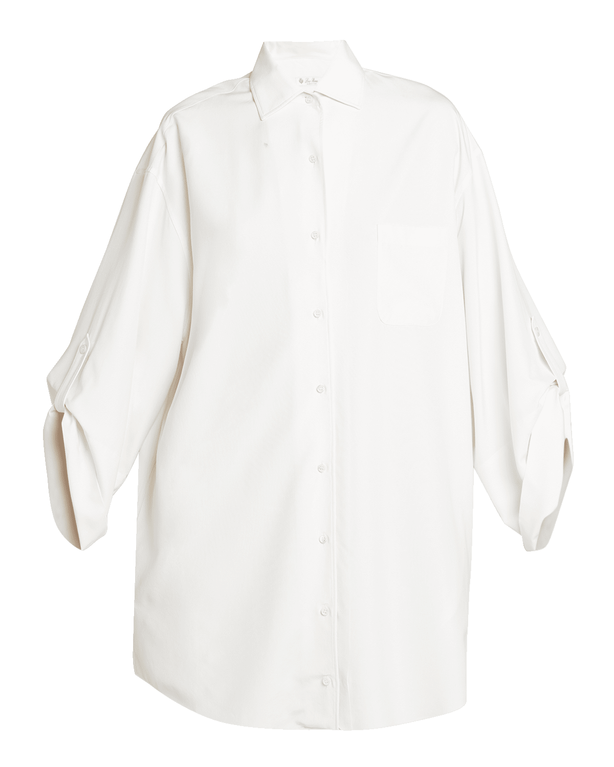 Loro Piana Kristen Japanese Dyed Silk Oversized Shirt