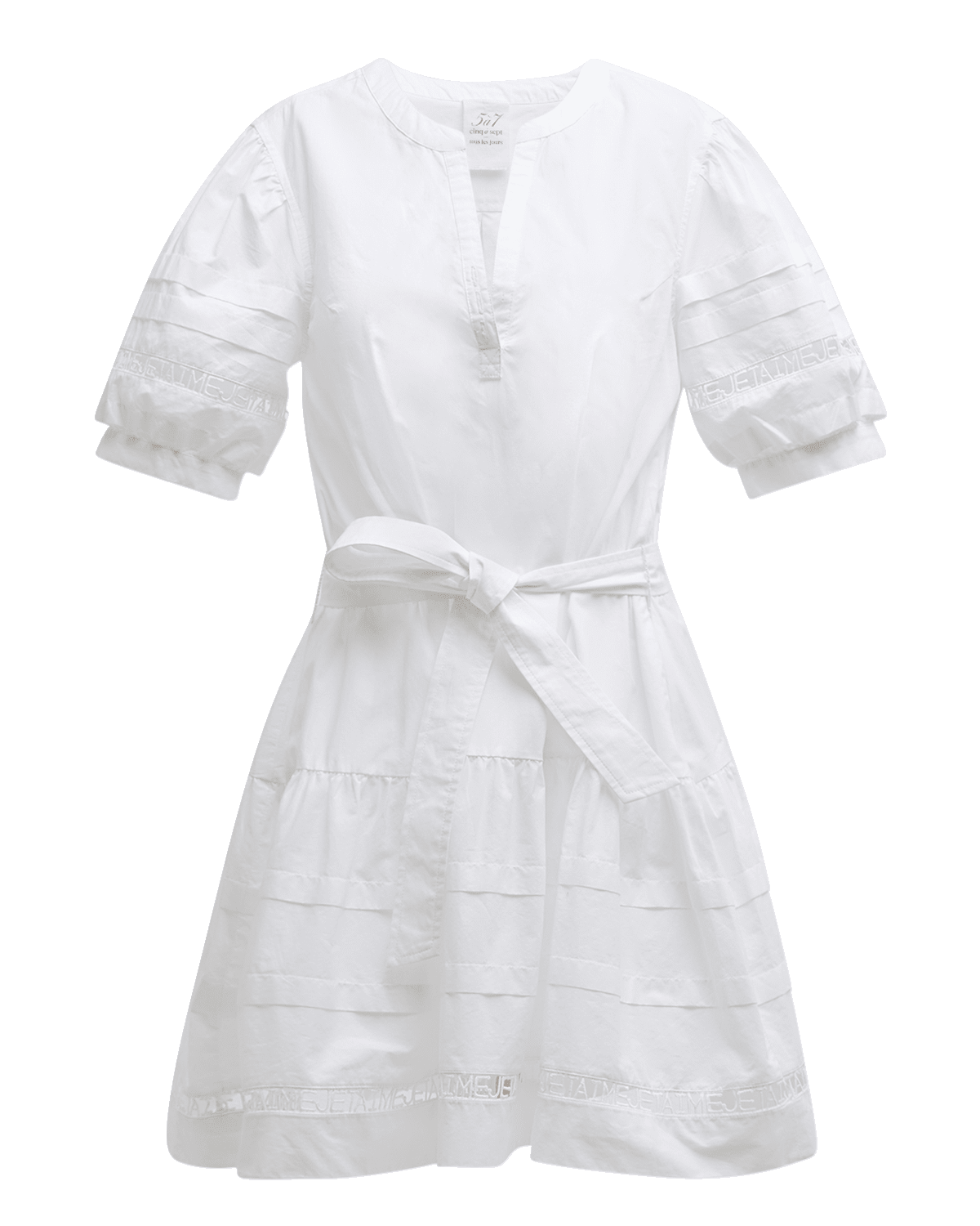 Cinq a Sept Corianna Je Taime Belted Mini Dress