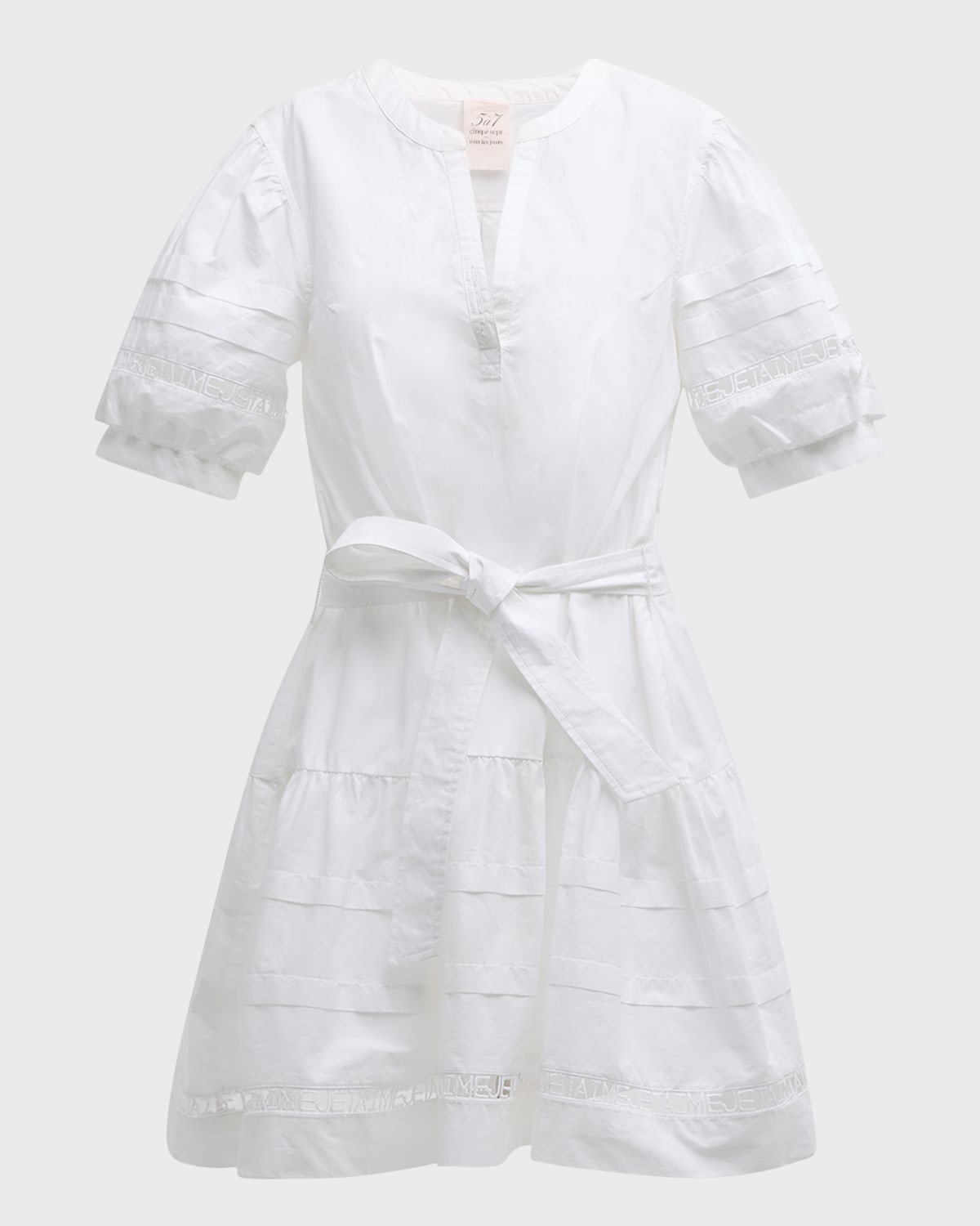 Cinq a Sept Corianna Je Taime Belted Mini Dress