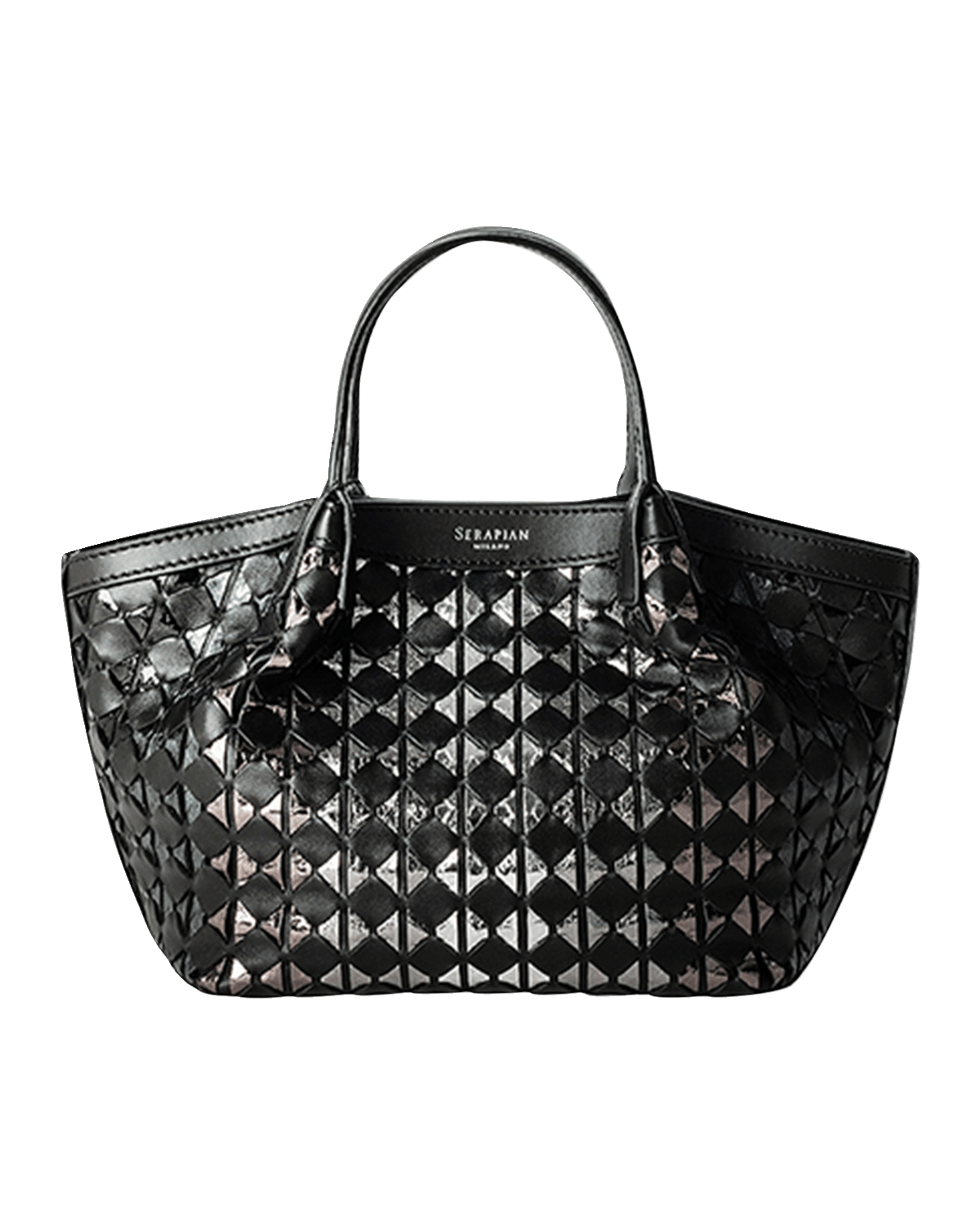 Serapian Mini Secret Mosaic Snakeskin Top-Handle Bag