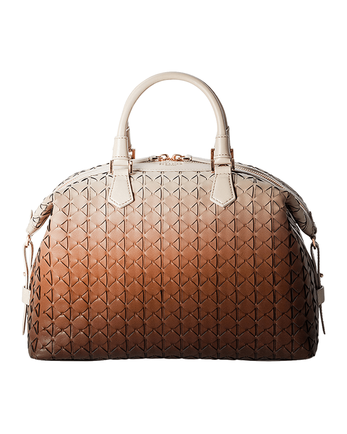 Serapian Ani Mosaic Leather Top-Handle Bag