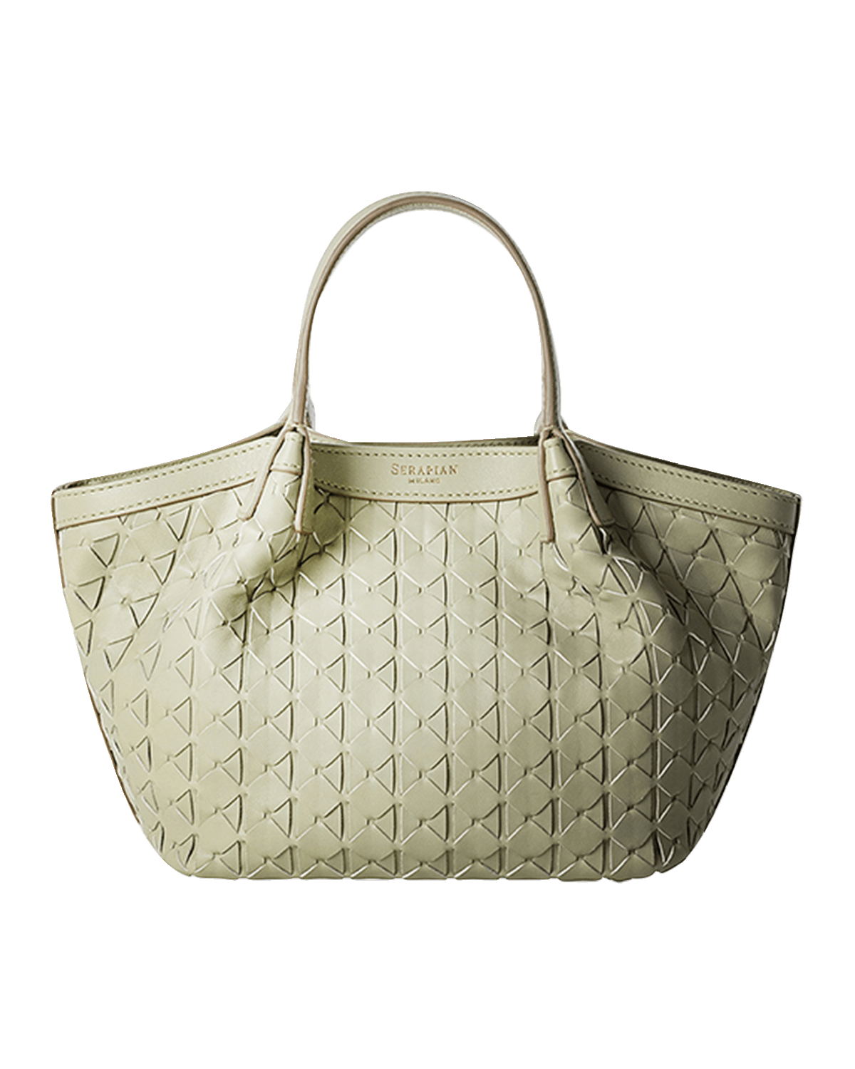 Serapian Mini Secret Mosaic Leather Top-Handle Bag