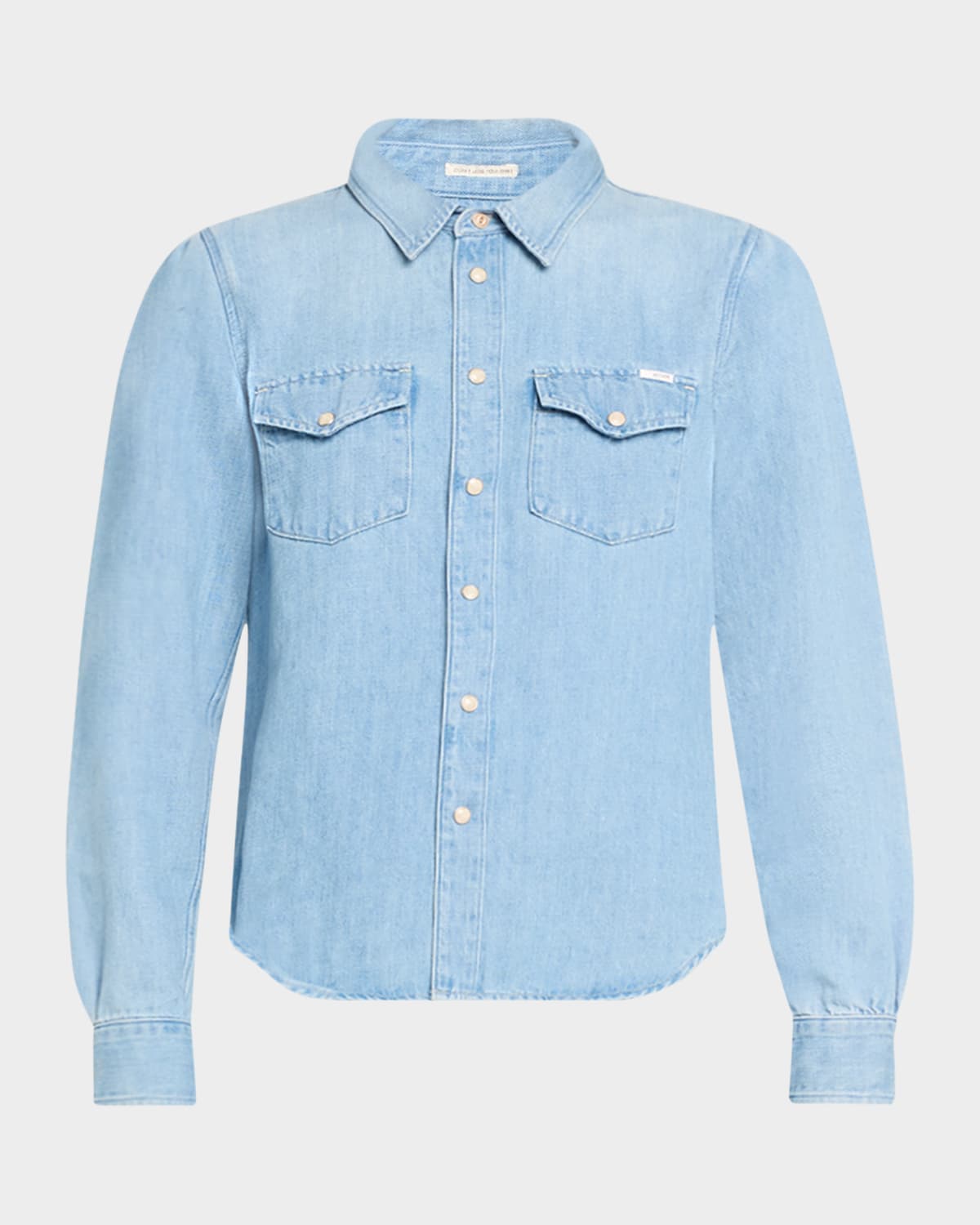 MOTHER The Gathered All My Exes Denim Shirt