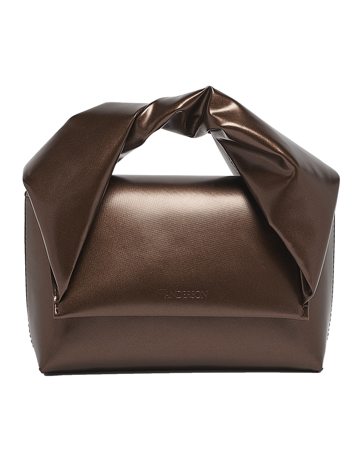 JW Anderson Twister Small Leather Top-Handle Bag