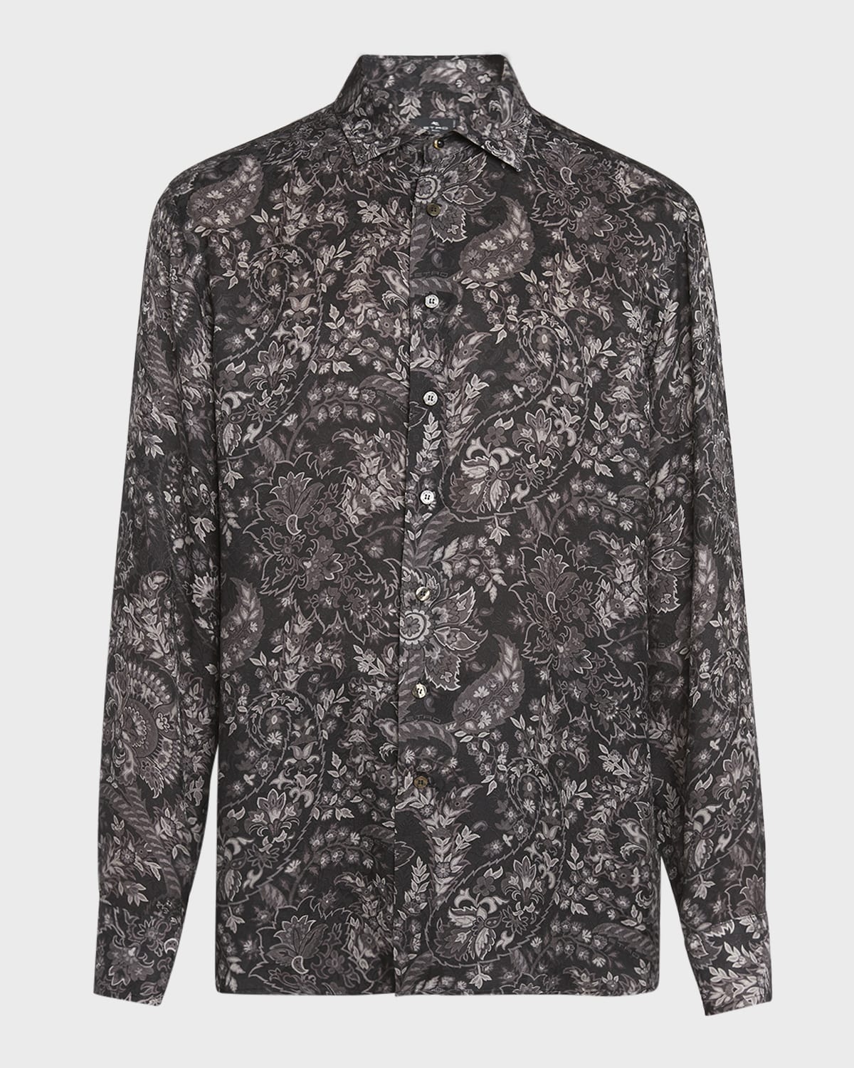 Etro Men's Printed Silk Dress Shirt