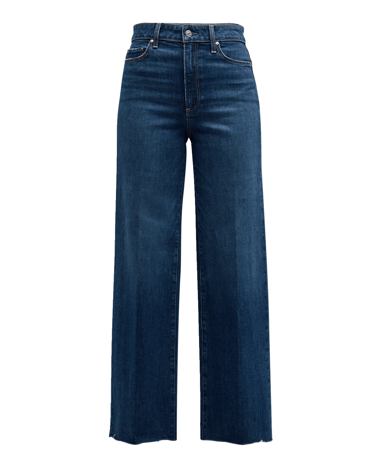 PAIGE Anessa Wide-Leg Jeans with Raw Hem
