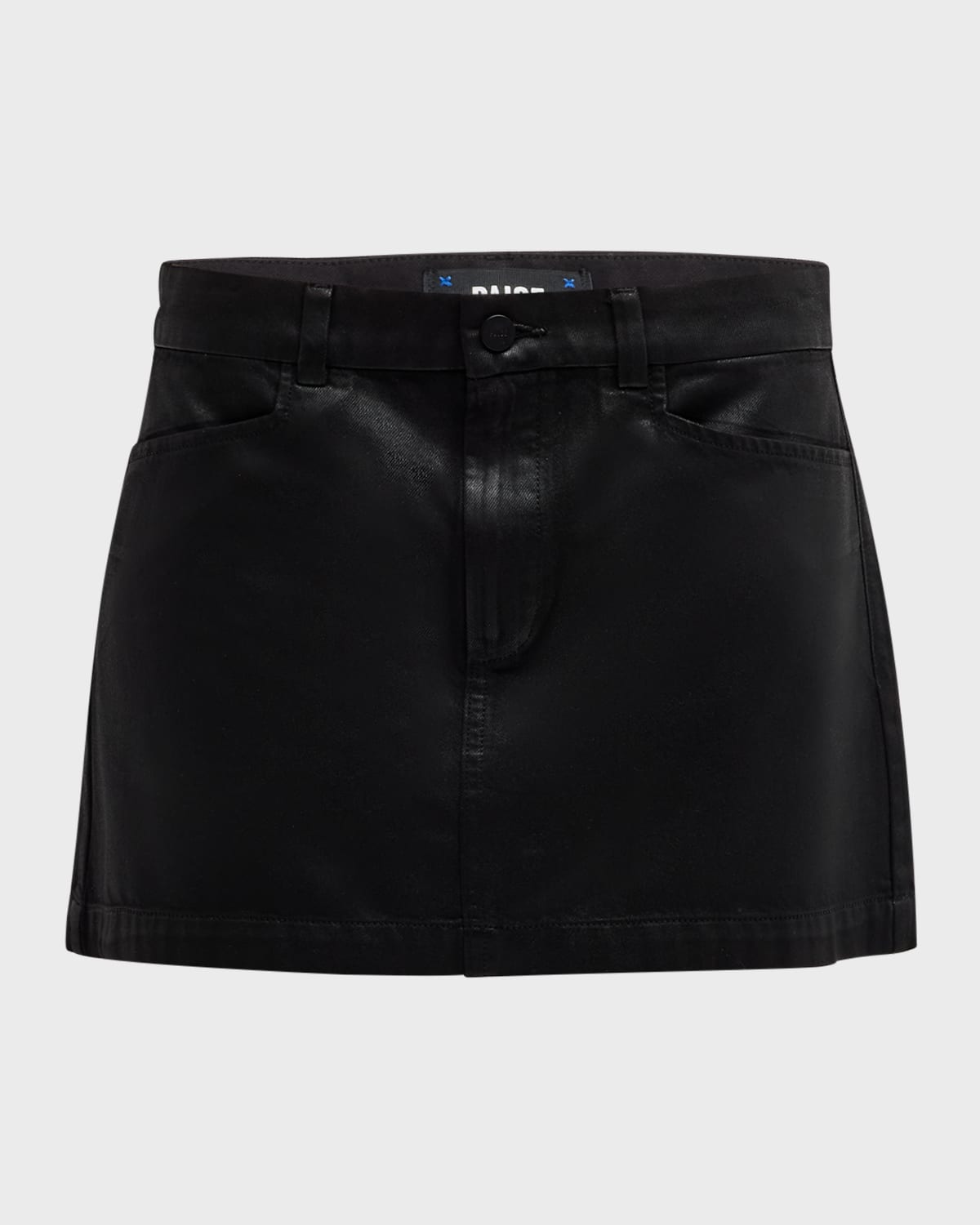 PAIGE Ryder Coated Mini Skirt