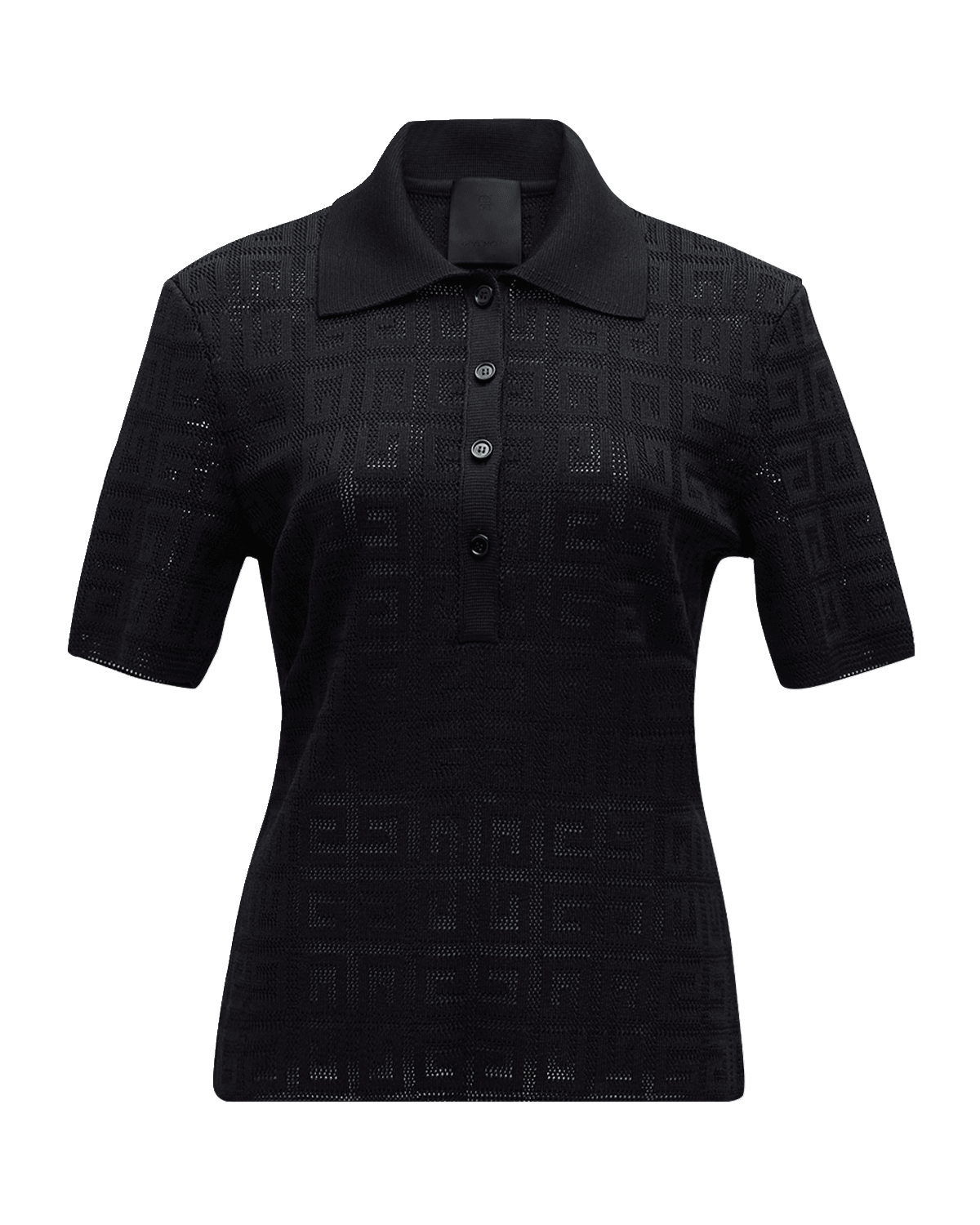 Givenchy 4G Knit Short-Sleeve Polo Shirt
