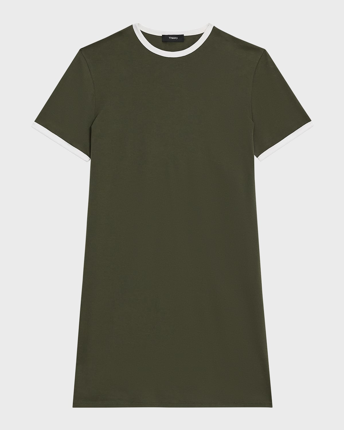 Theory Apex Organic Cotton Ringer Tee Mini Dress