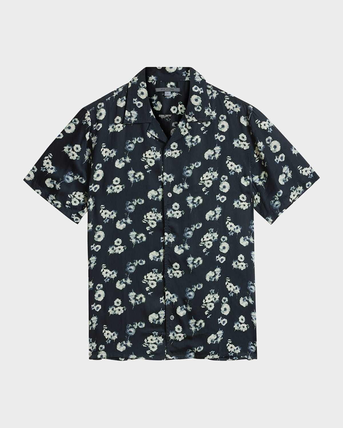 John Varvatos Men's Dan Watercolor Camp Shirt