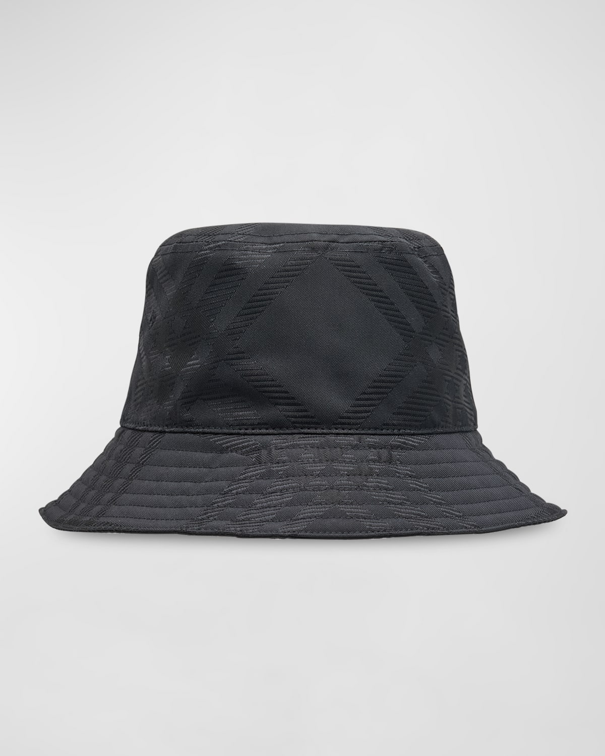 Burberry Men's Tonal Check Jacquard Bucket Hat