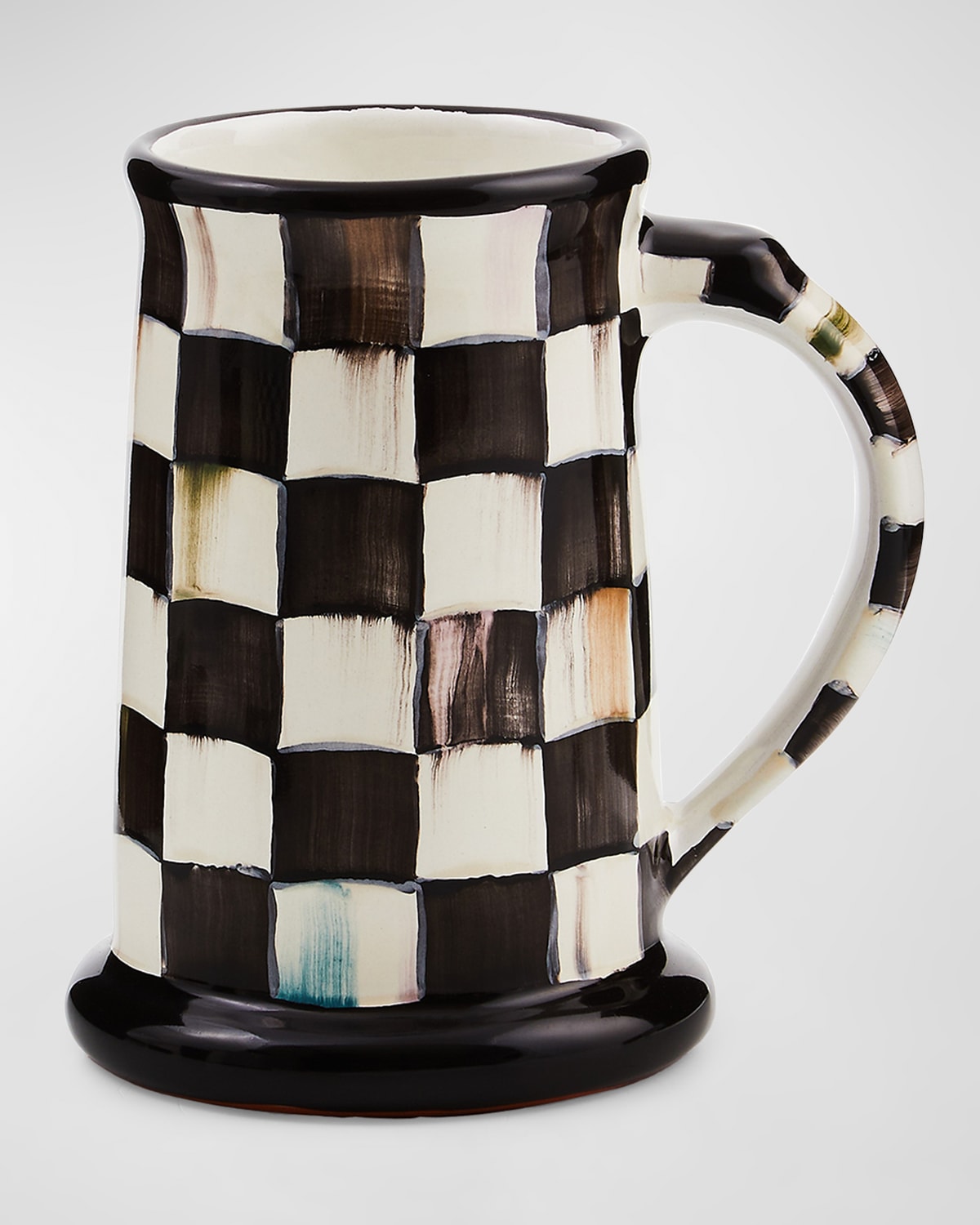 MacKenzie-Childs Courtly Check Ceramic Beer Mug