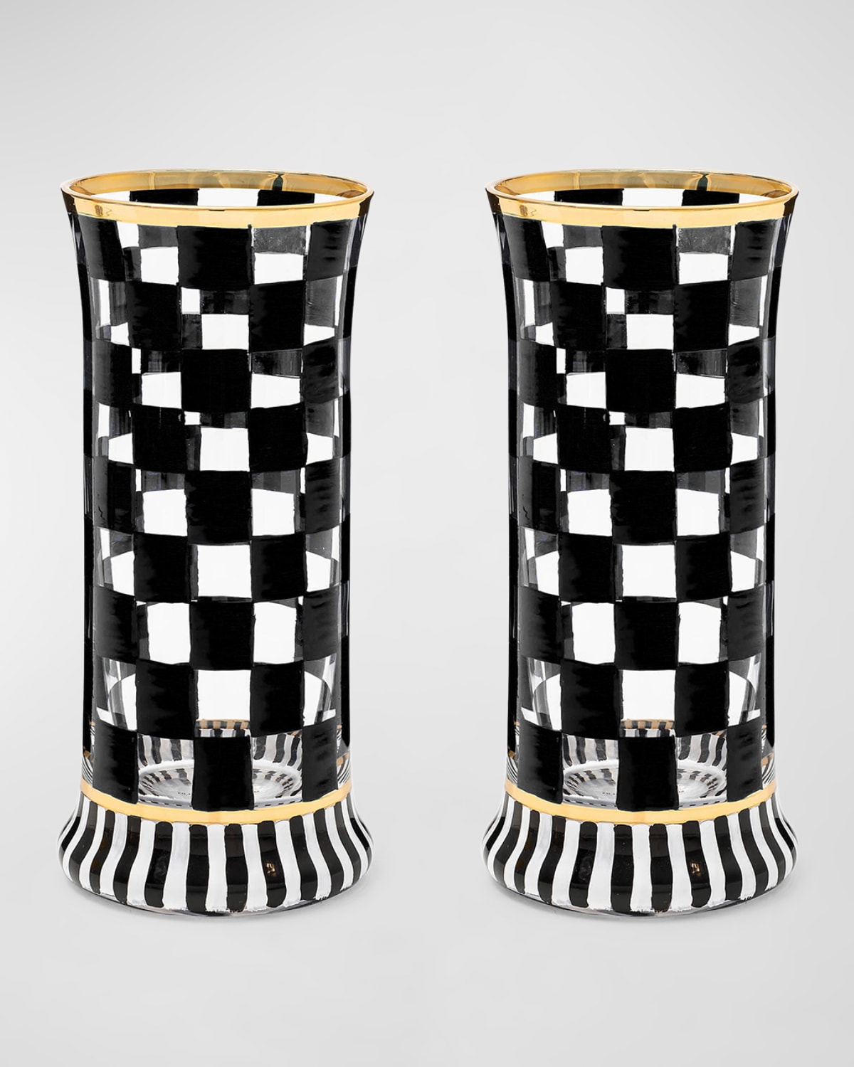 MacKenzie-Childs Carnival Highball Glasses, Set of 2