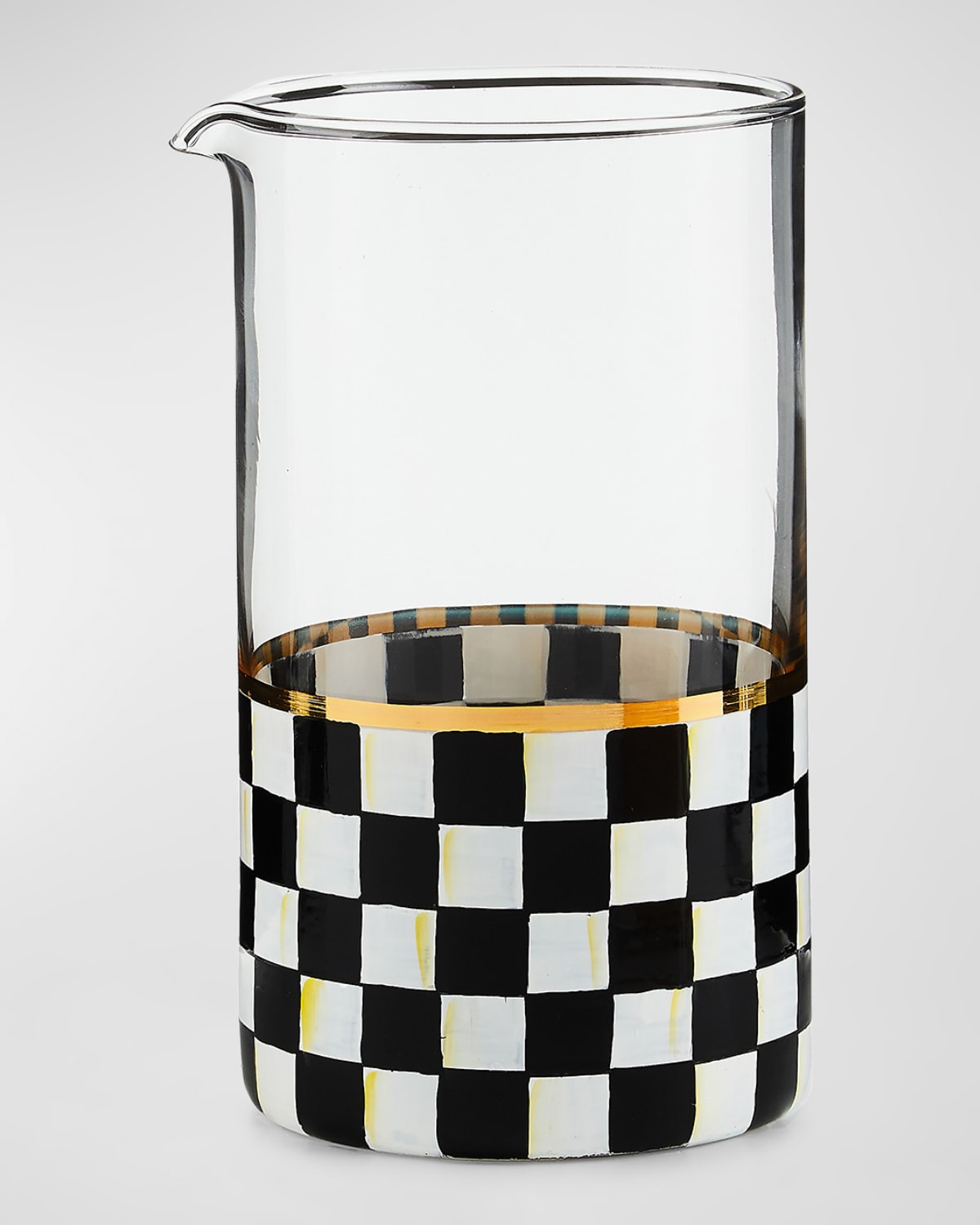 MacKenzie-Childs Courtly Check Mixing Glass
