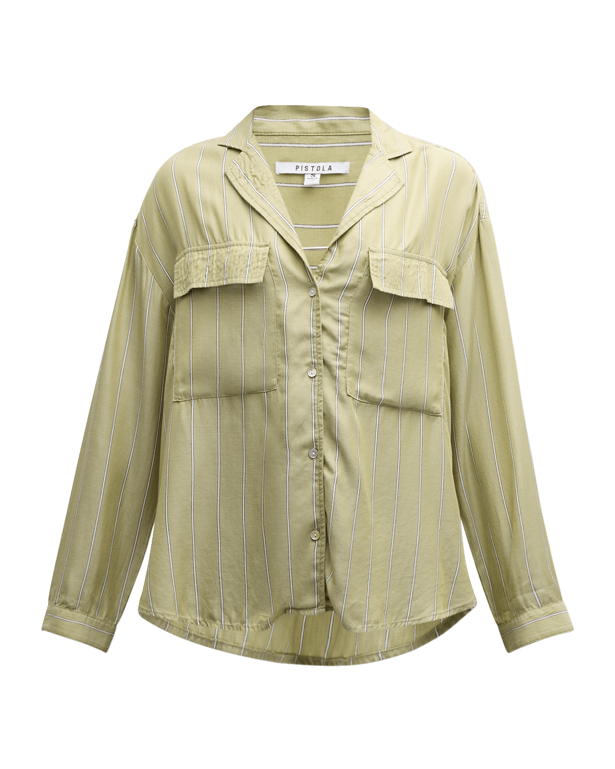 PISTOLA Irene Stripe Long-Sleeve Shirt