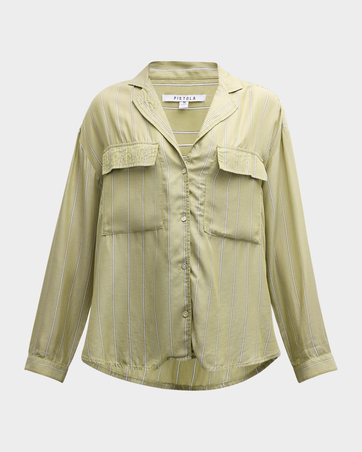 PISTOLA Irene Stripe Long-Sleeve Shirt