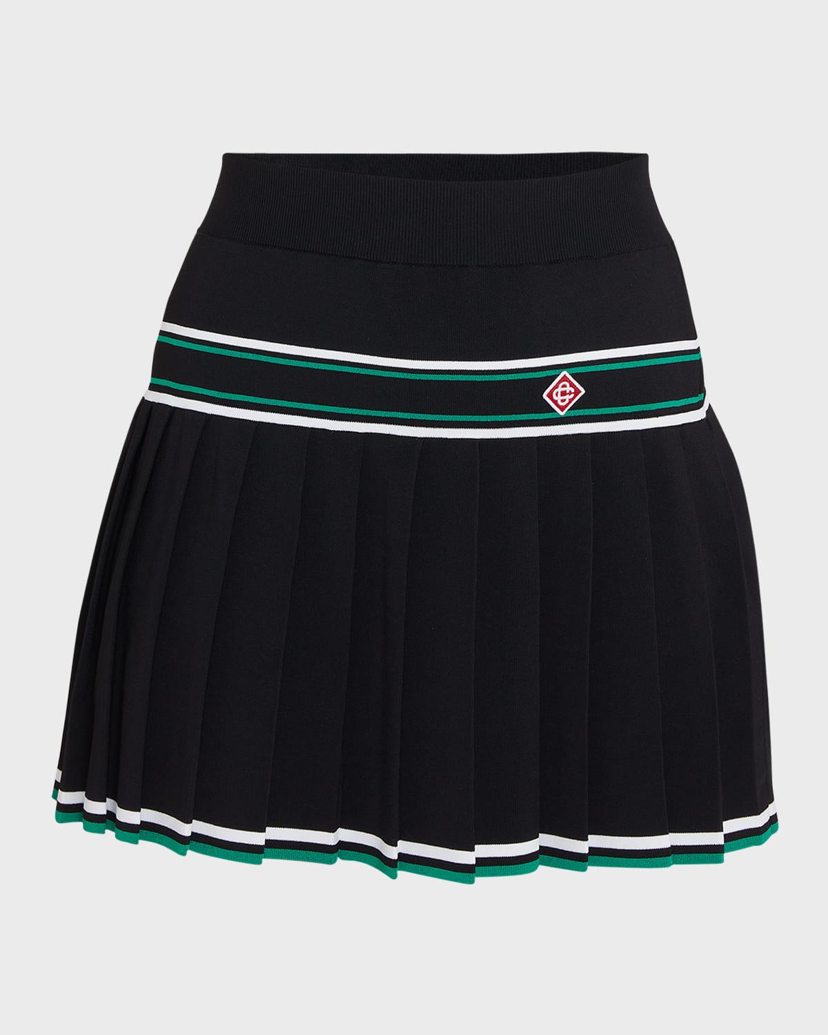 CASABLANCA Striped Pleated Mini Skirt