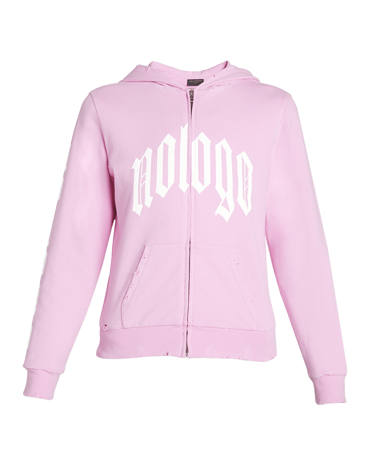 Balenciaga Nologo Zip Up Hoodie Small Fit