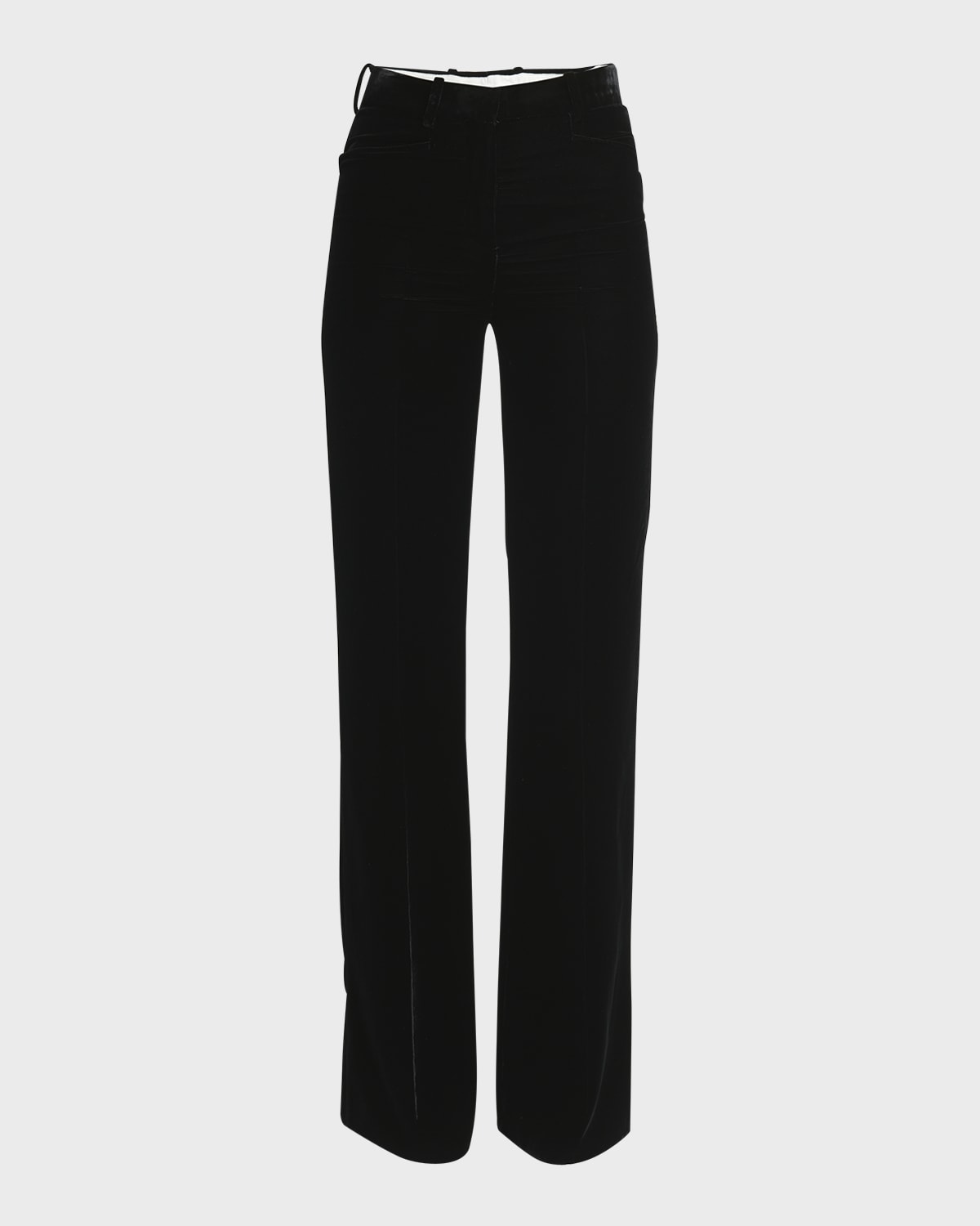 TOM FORD Mid-Rise Viscose Velvet Bootcut Pants
