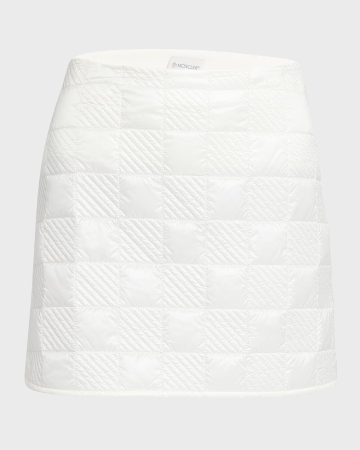 Moncler Checkerboard Quilted Mini Skirt