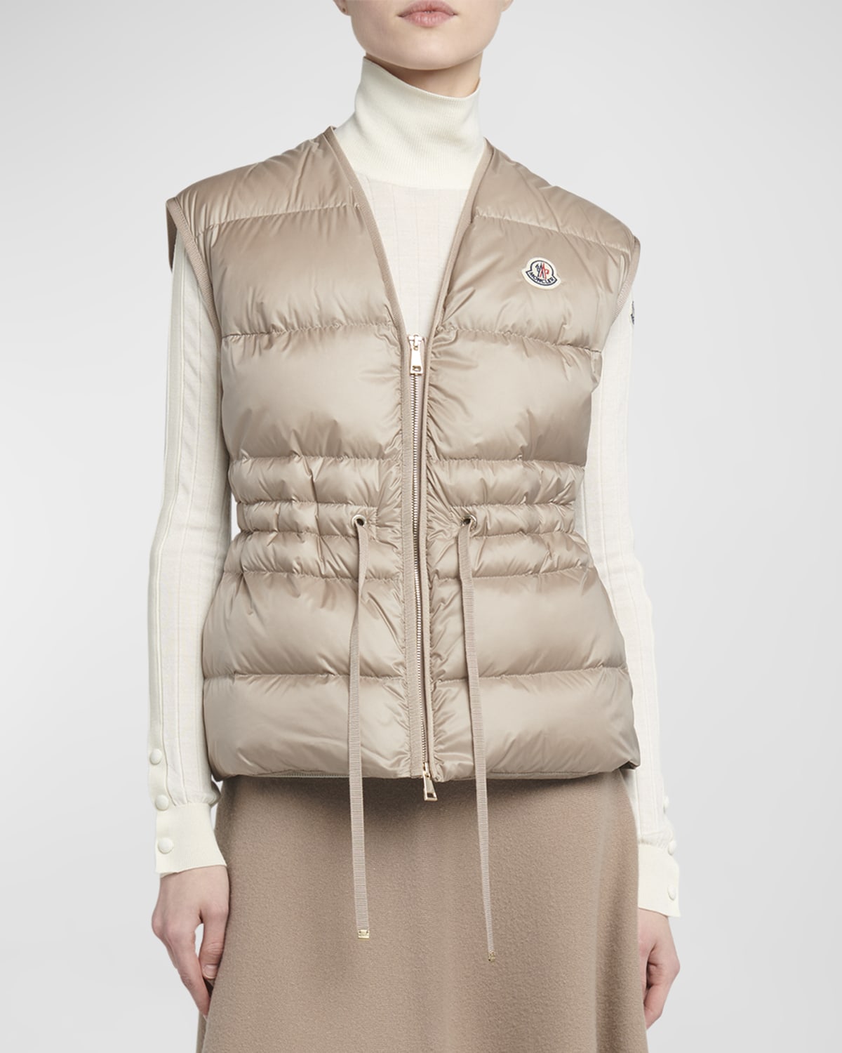 Moncler Nai Cinched Puffer Vest