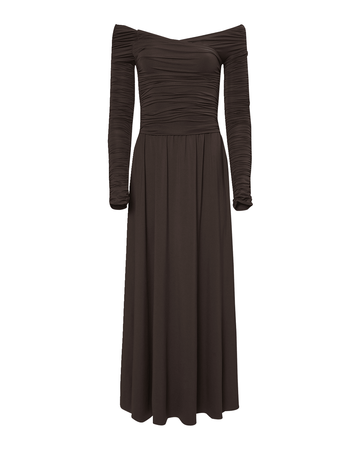 Altuzarra Charlotte Ruched Off-Shoulder Dress