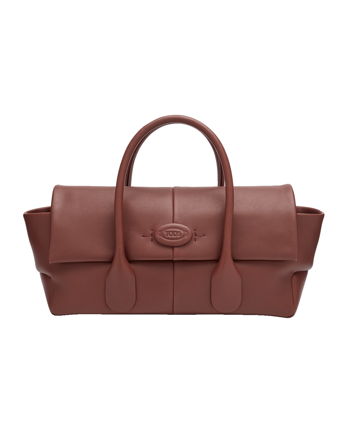 Tod's Flap Calfskin Leather Top-Handle Bag