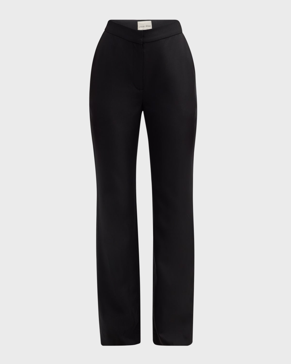 Loulou Studio Kallisto Mid-Rise Straight-Leg Pants