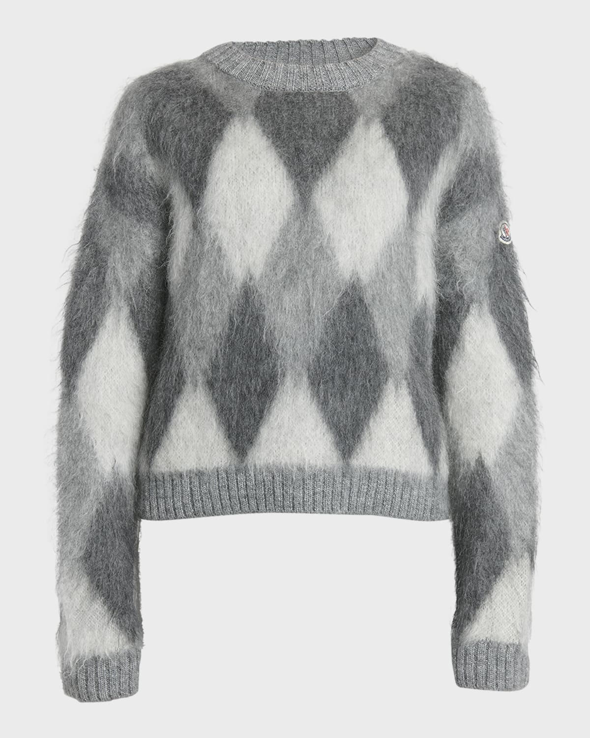 Moncler Diamond Patterned Crewneck Sweater