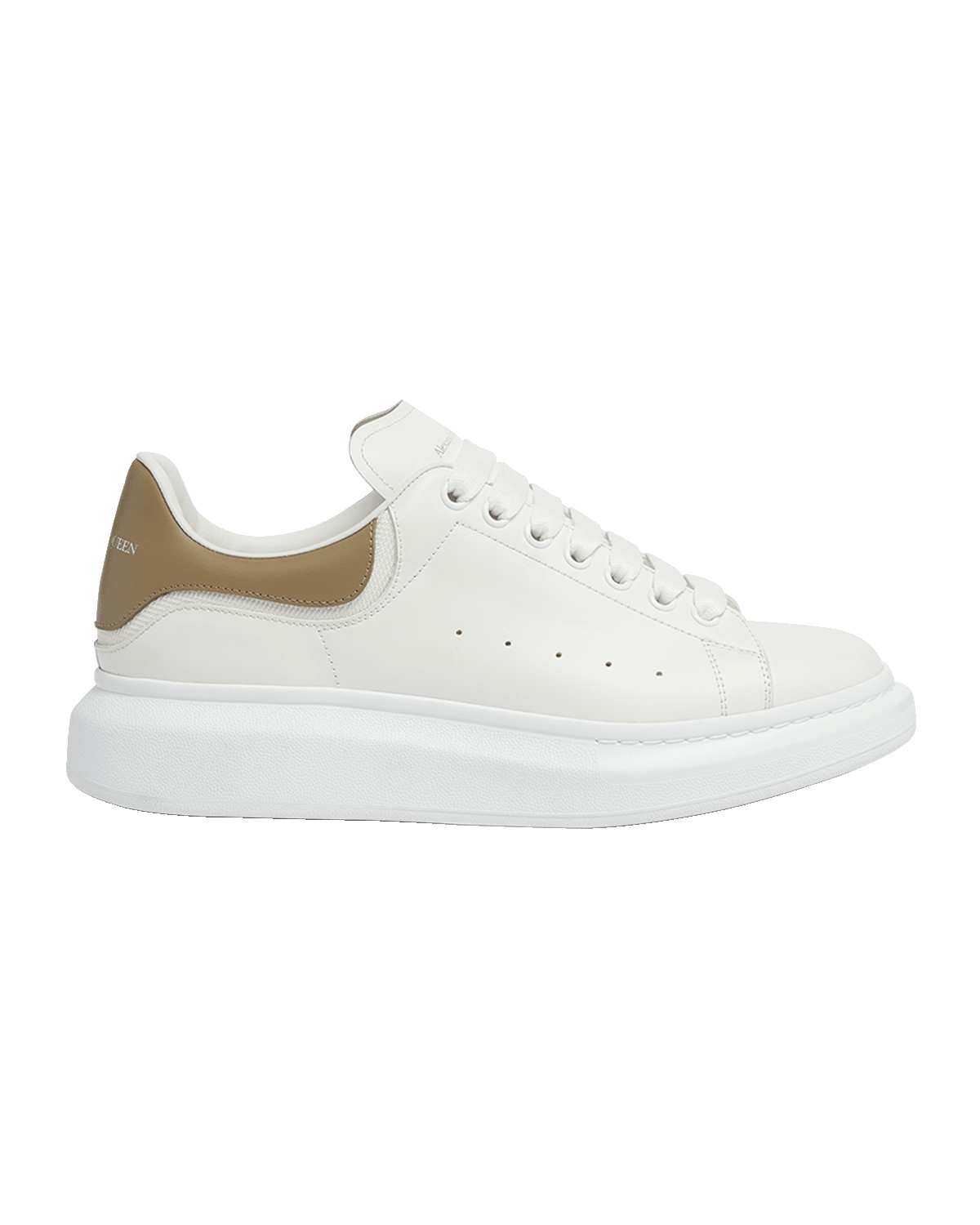 Alexander McQueen Men's Oversized Larry Leather Low-Top Sneakers