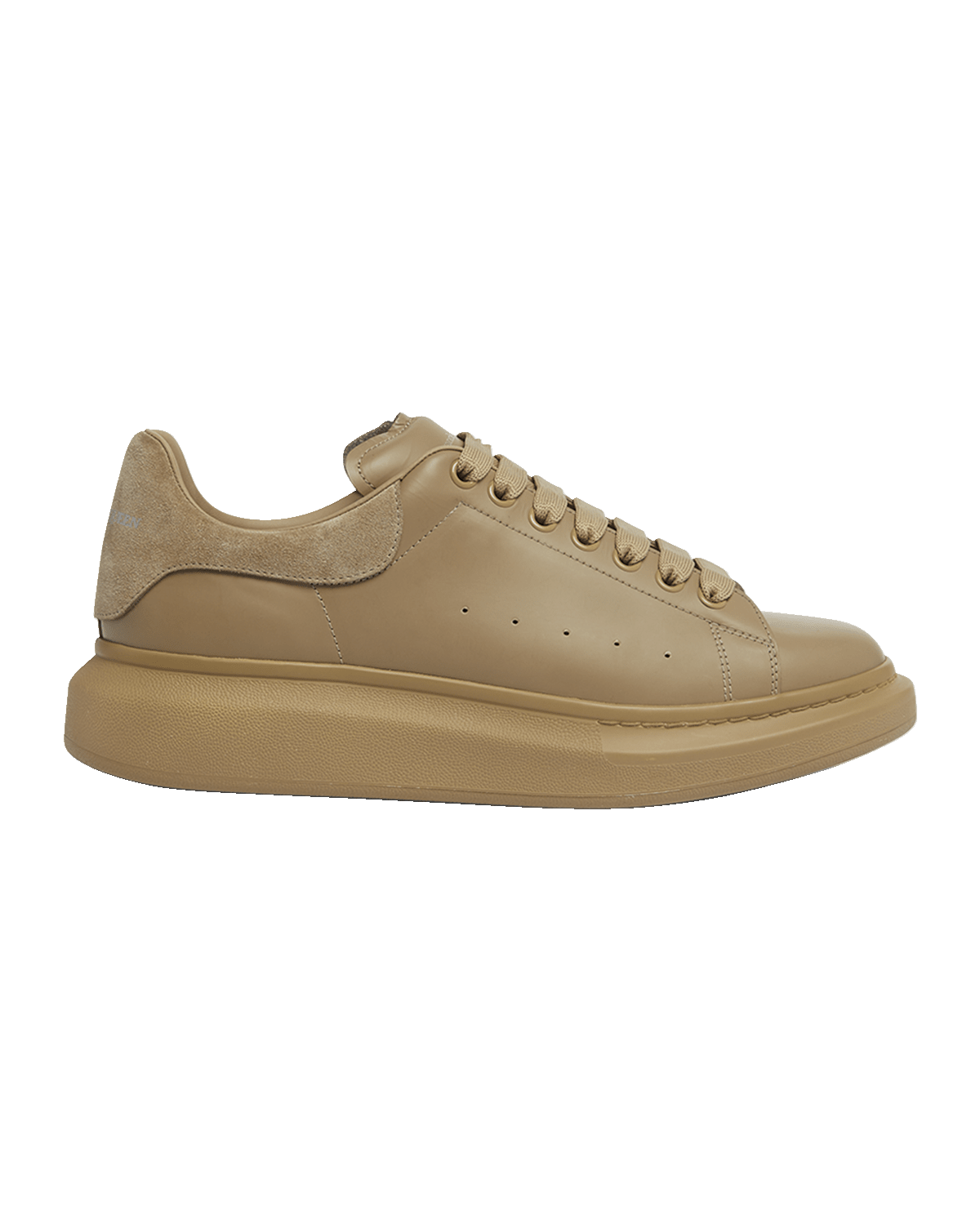 Alexander McQueen Men's Oversized Larry Tonal Leather Low-Top Sneakers