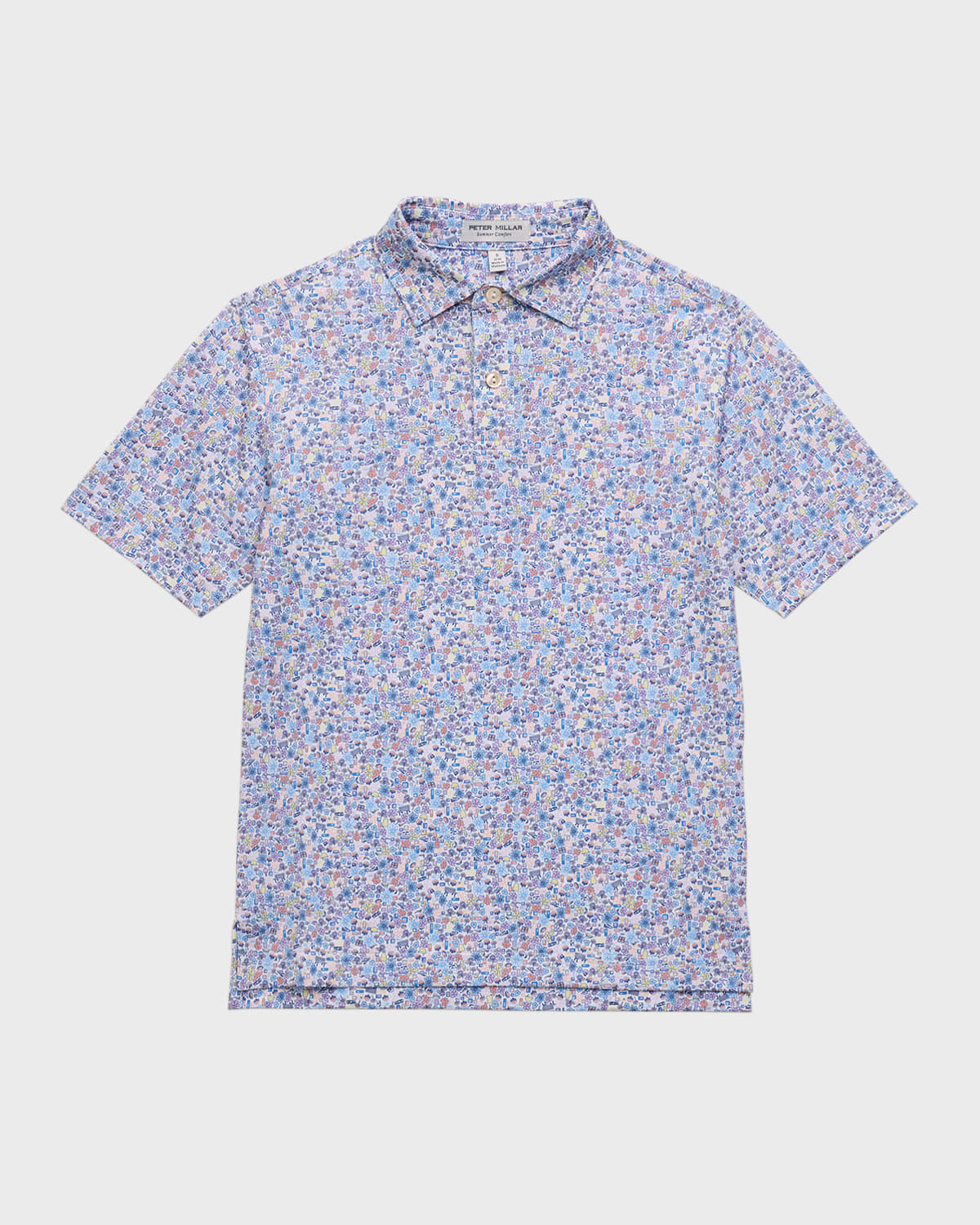 Peter Millar Boy's Groovy Groove Performance Jersey Polo Shirt, Size XS-XL
