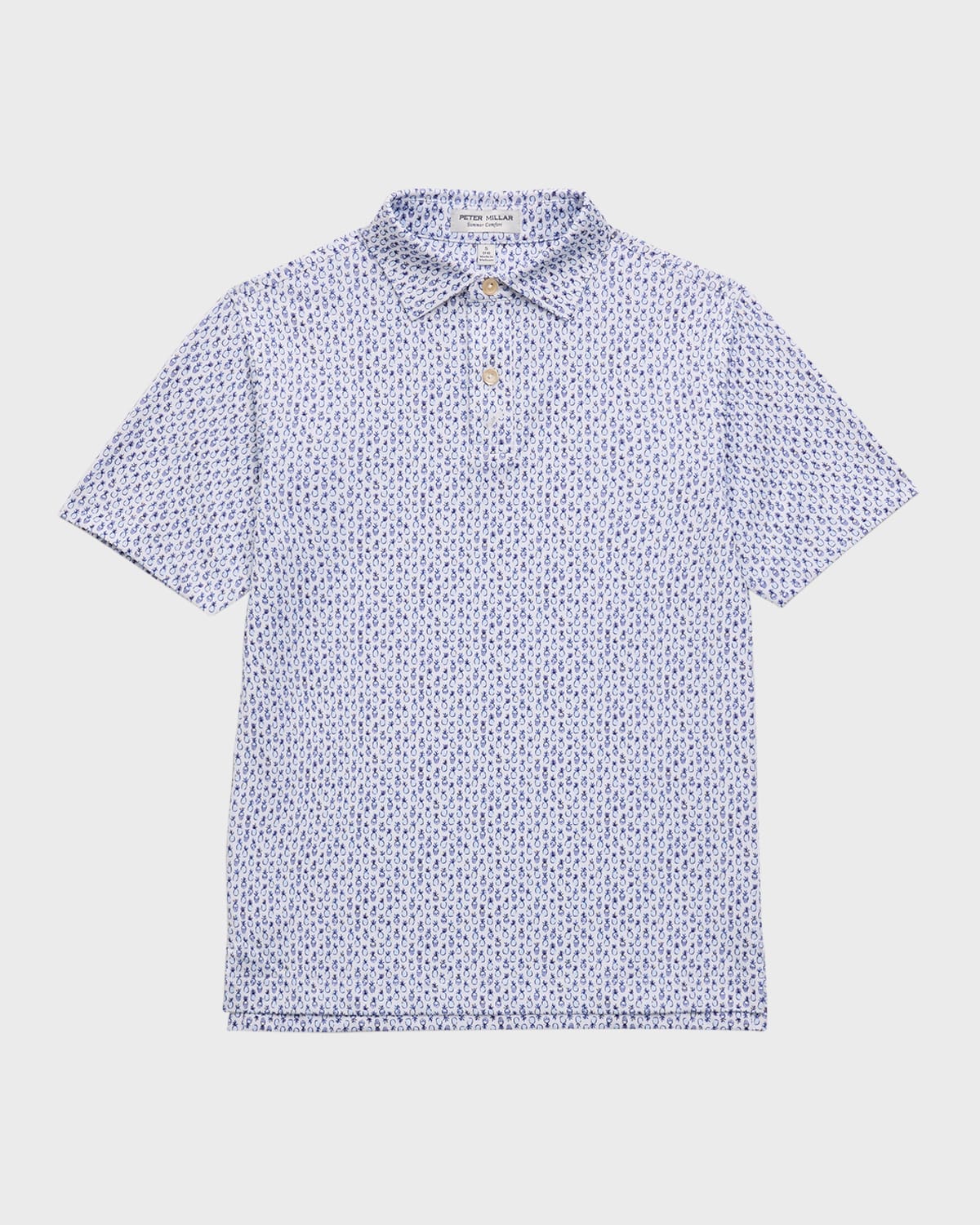 Peter Millar Boy's Pina Skullaga Performance Jersey Polo Shirt, Size XS-XL