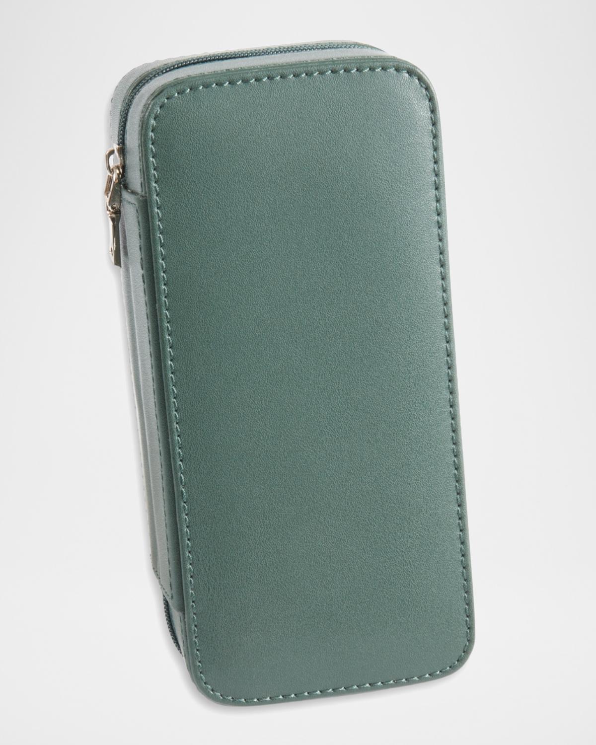 Bey-Berk Leather 2-Watch Travel Case