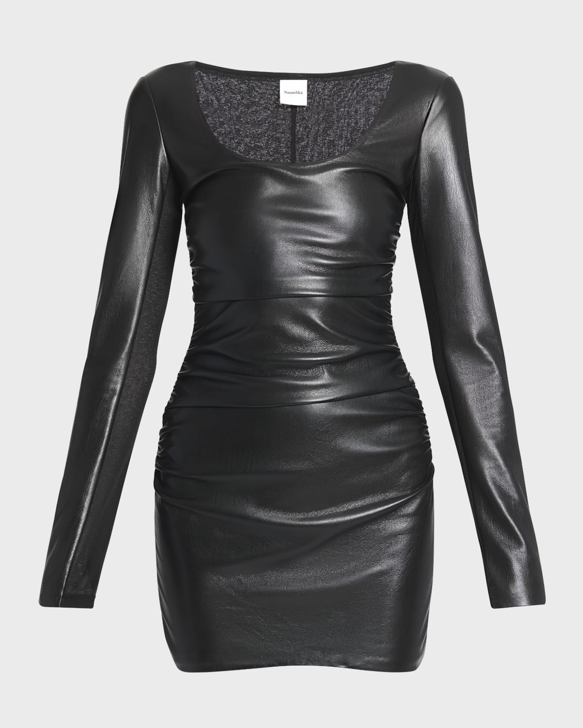 Nanushka Sosha Alt-Leather Mini Dress